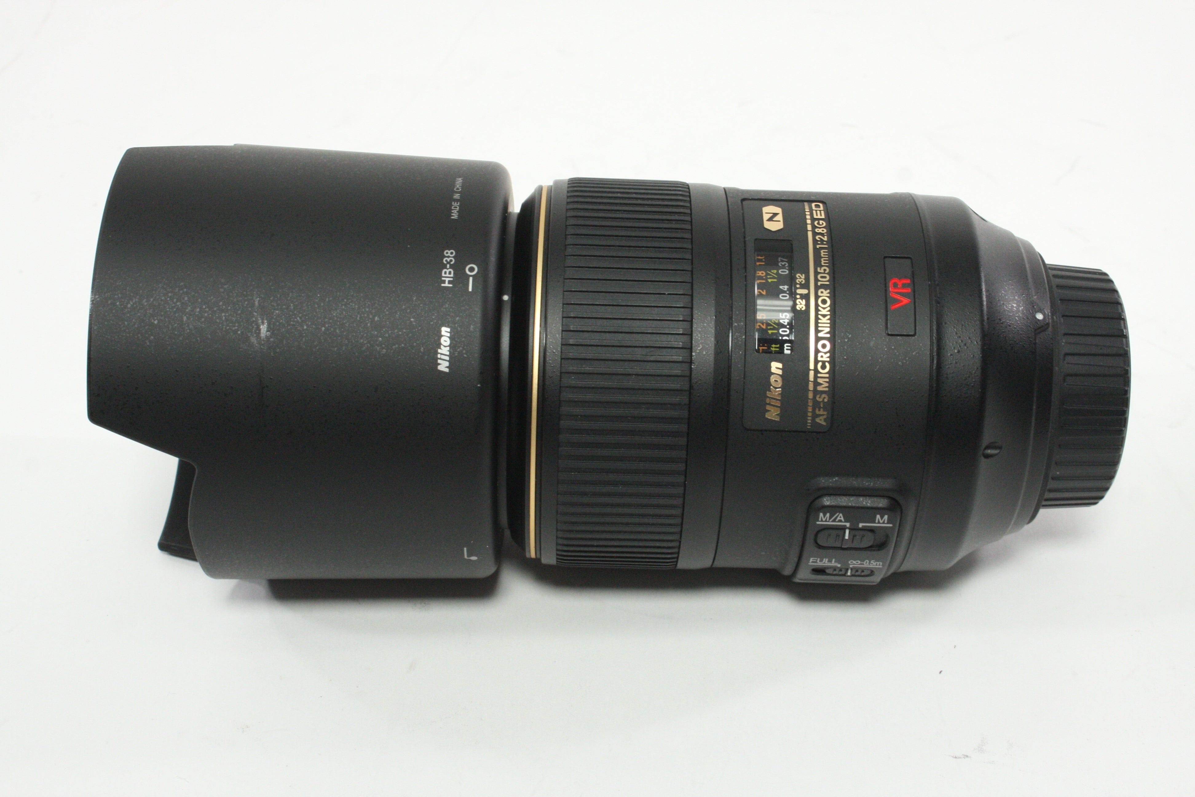 Nikon 105mm f/2.8 G ED VR N AF-S Micro SWM IF-ED Lens for Nikon F Mount
