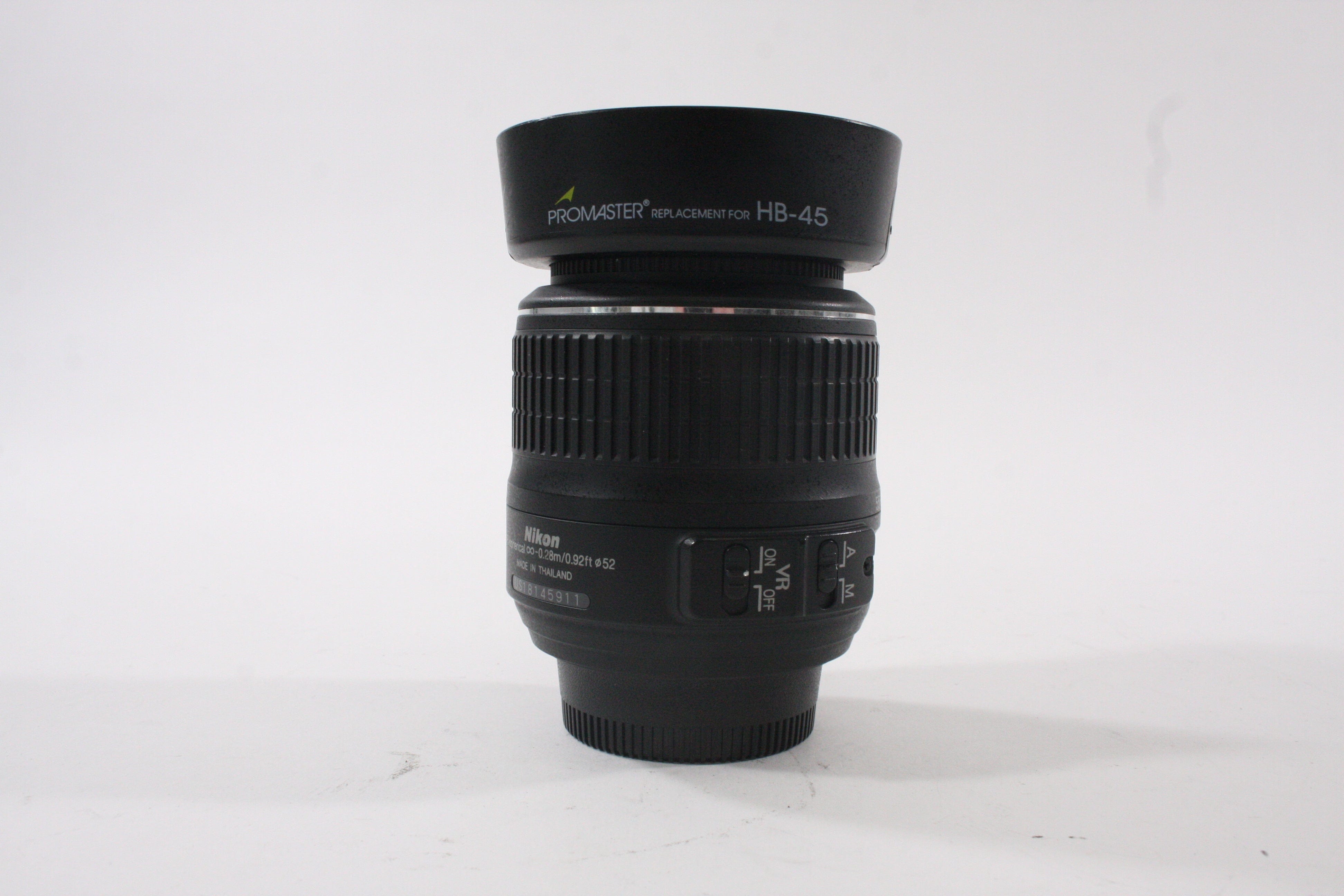Nikon 18-55mm f/3.5-5.6 G VR AF-S APS-C DX Lens for Nikon F Mount
