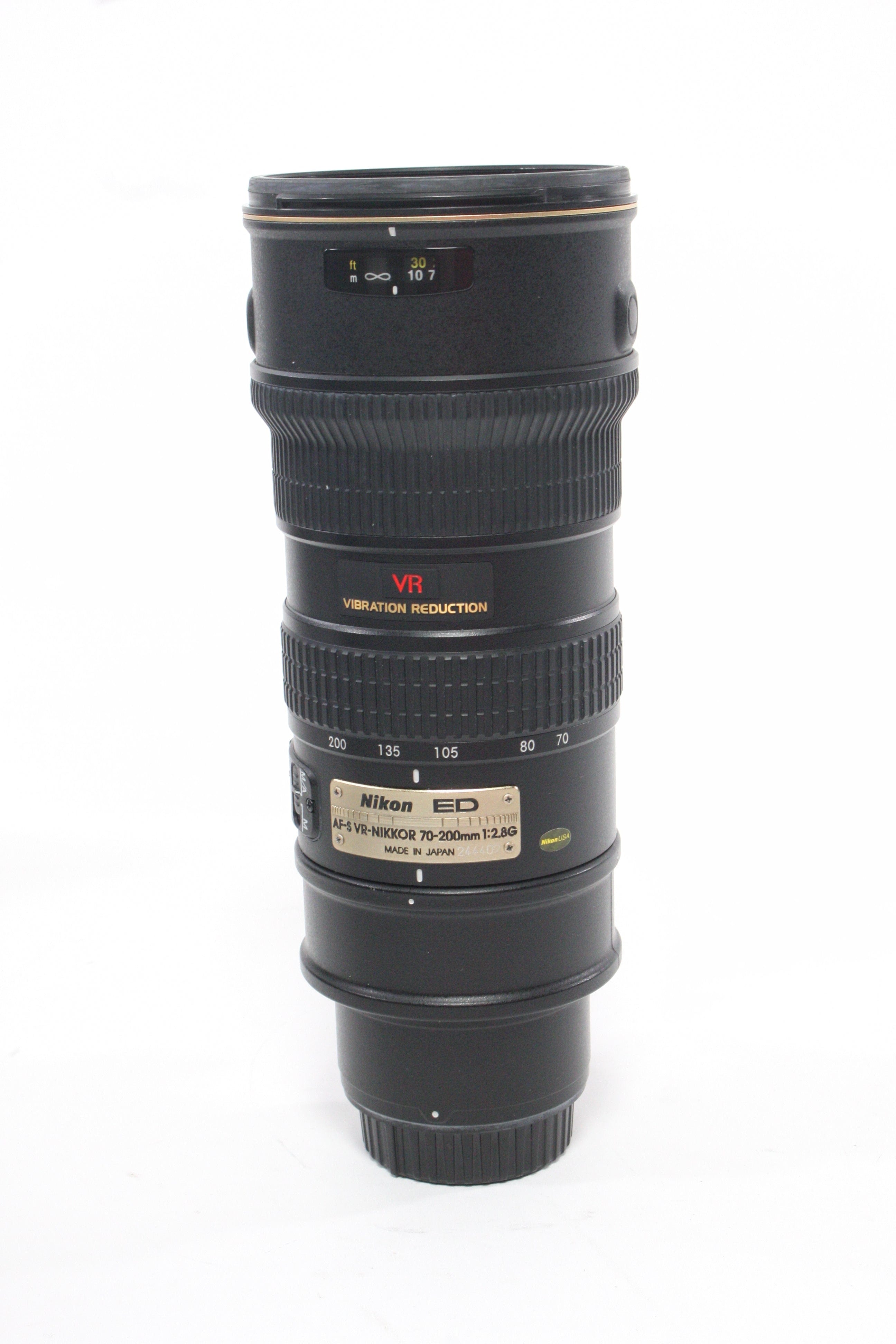 Nikon 70-200mm f/2.8G AF-S VR ED Lens for Nikon F Mount AS-IS