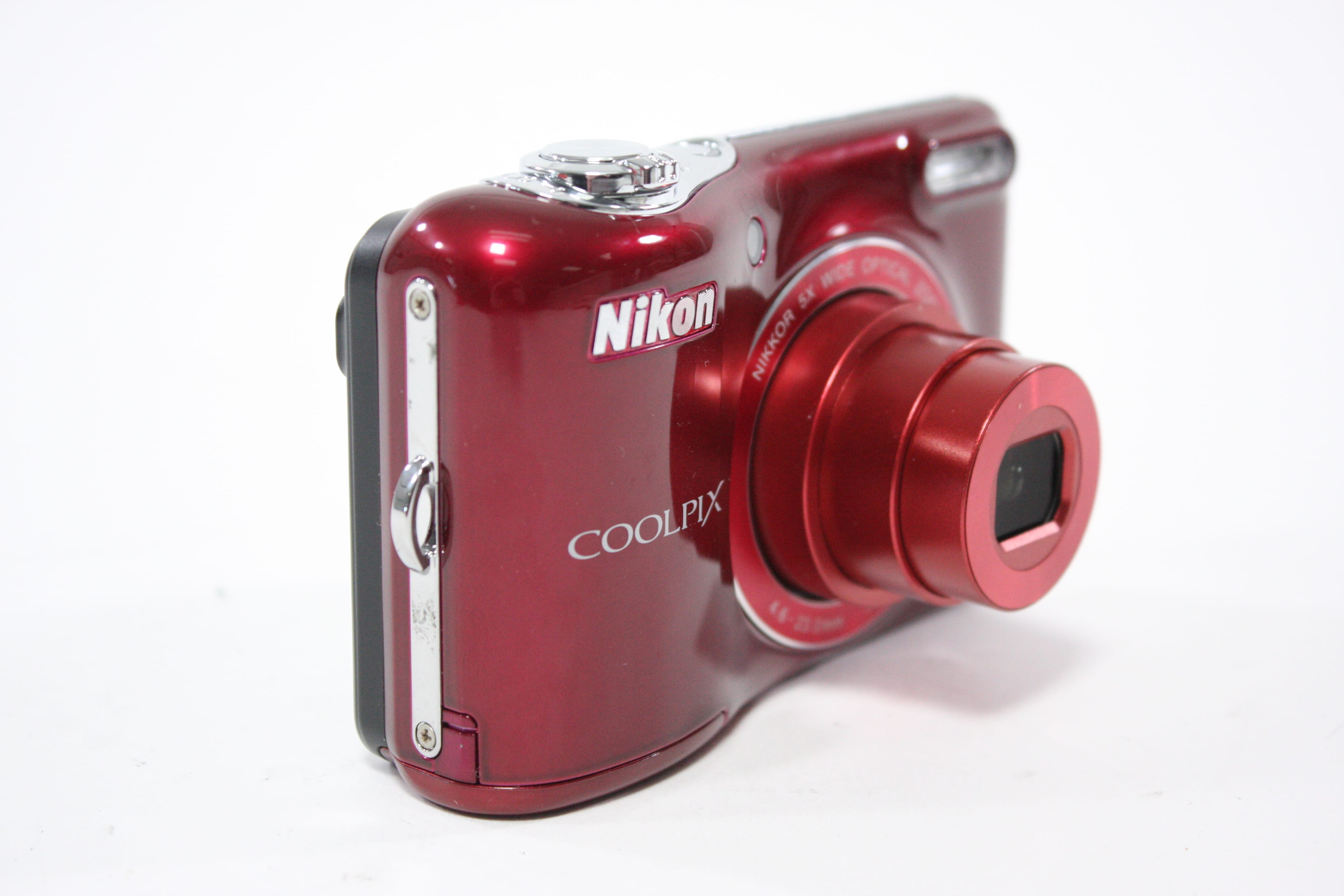 Nikon Coolpix L30 Digital Point and Shoot Camera 5x Zoom 20.1mp (Red)