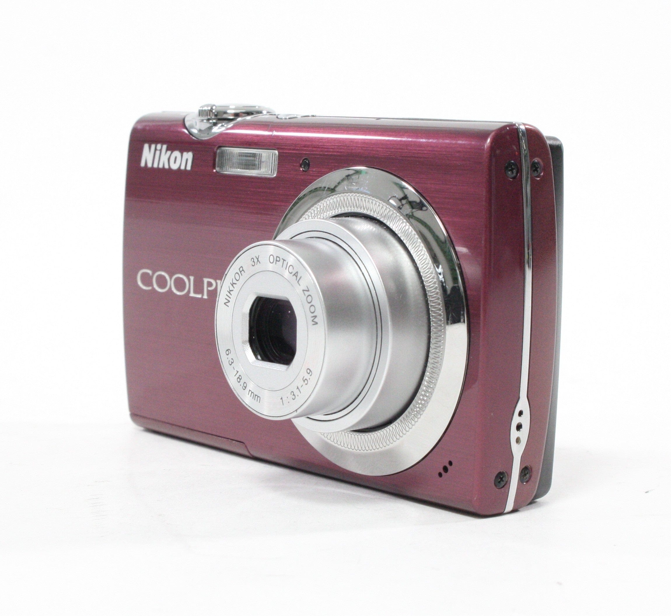 Nikon Coolpix S230 Touch Screen Digital Point-and-Shoot 3x Zoom 10mp (Purple)
