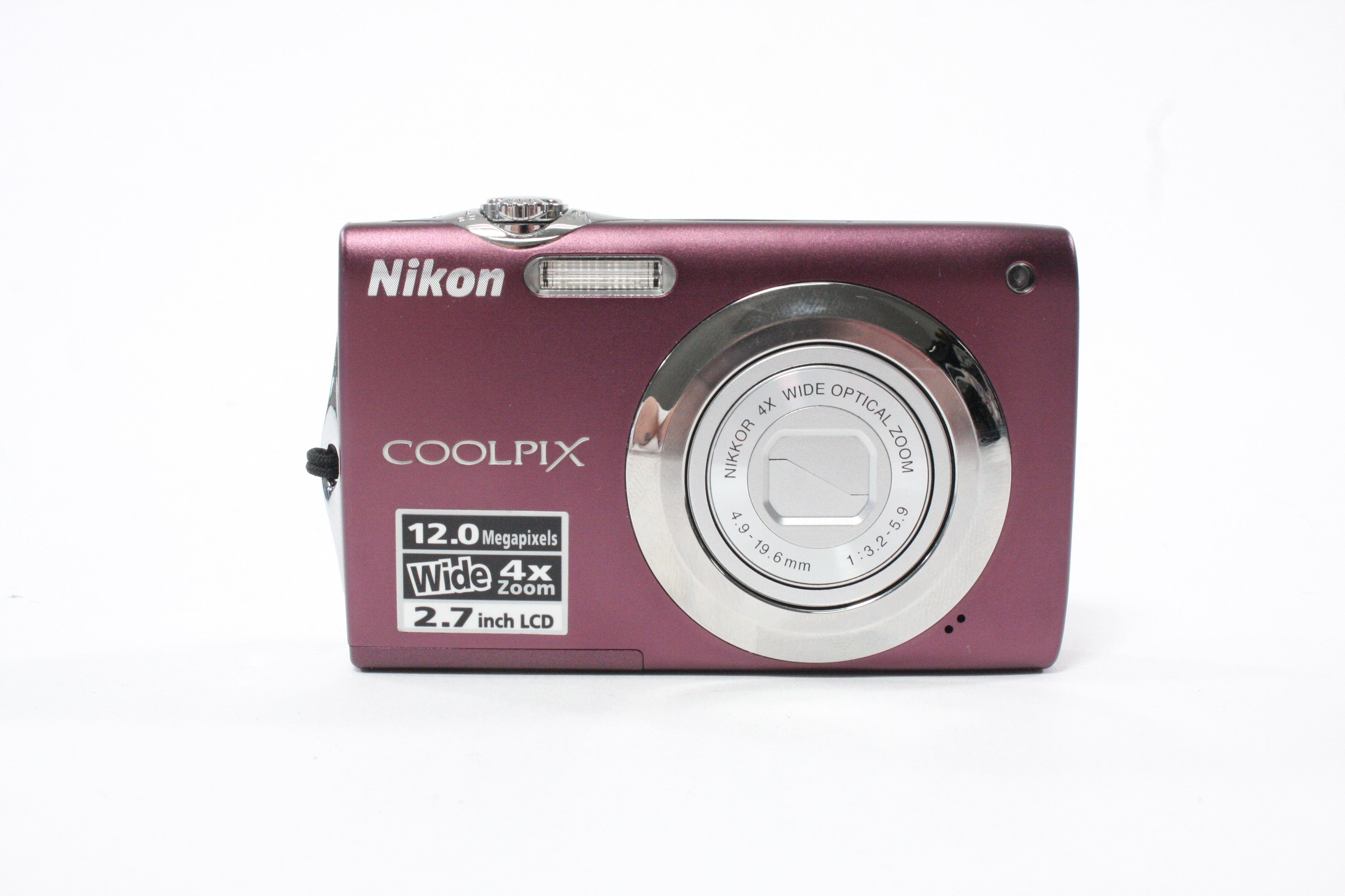 Nikon Coolpix S3000 Digital Point-and-Shoot 4x Zoom 12mp (Purple) AS-IS