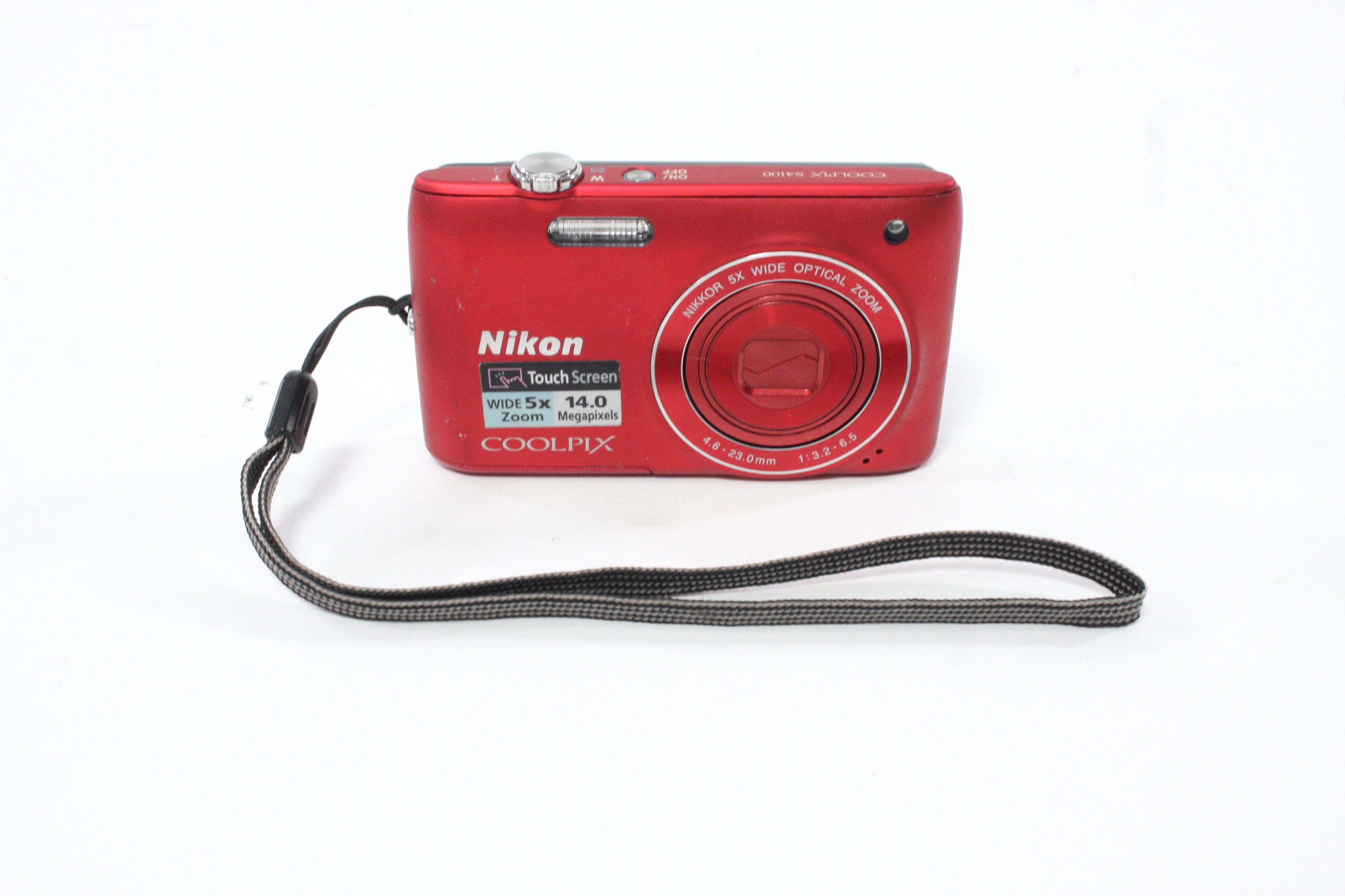 Nikon Coolpix S4100 Digital Point-and-Shoot 5x Zoom 14mp (Red) AS-IS