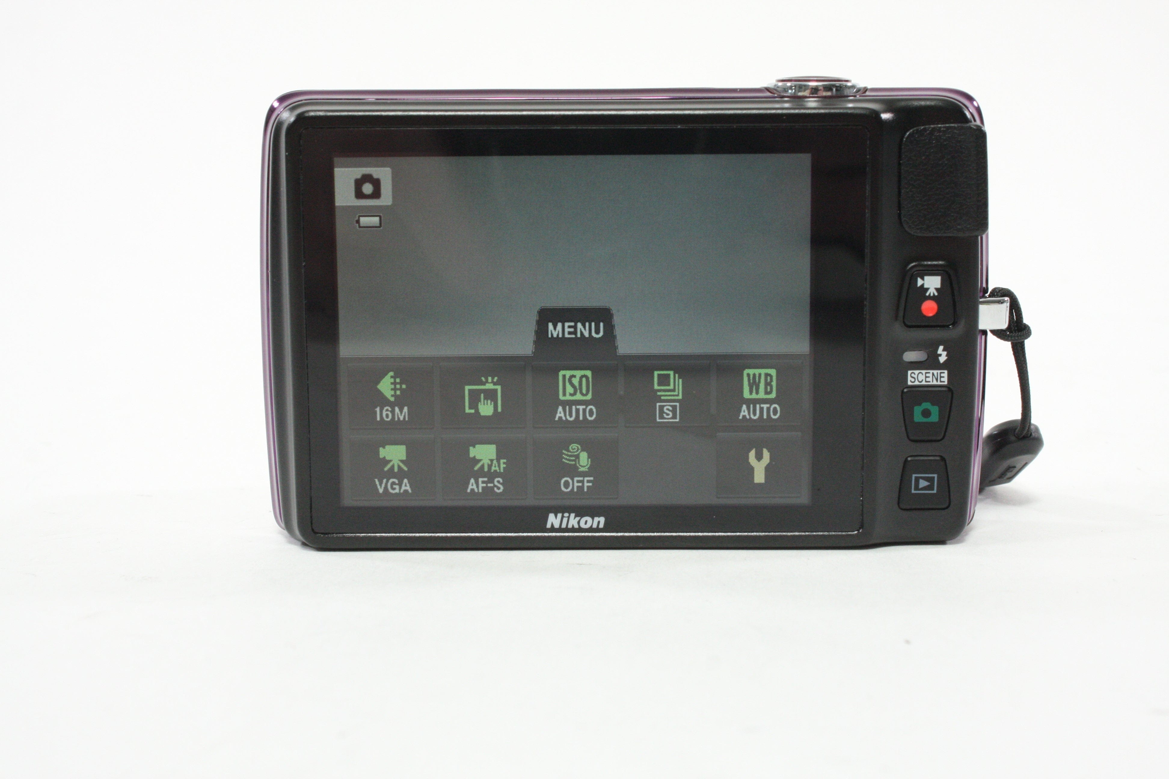 Nikon Coolpix S4300 Digital Point-and-Shoot 6x Zoom 16mp (Purple)