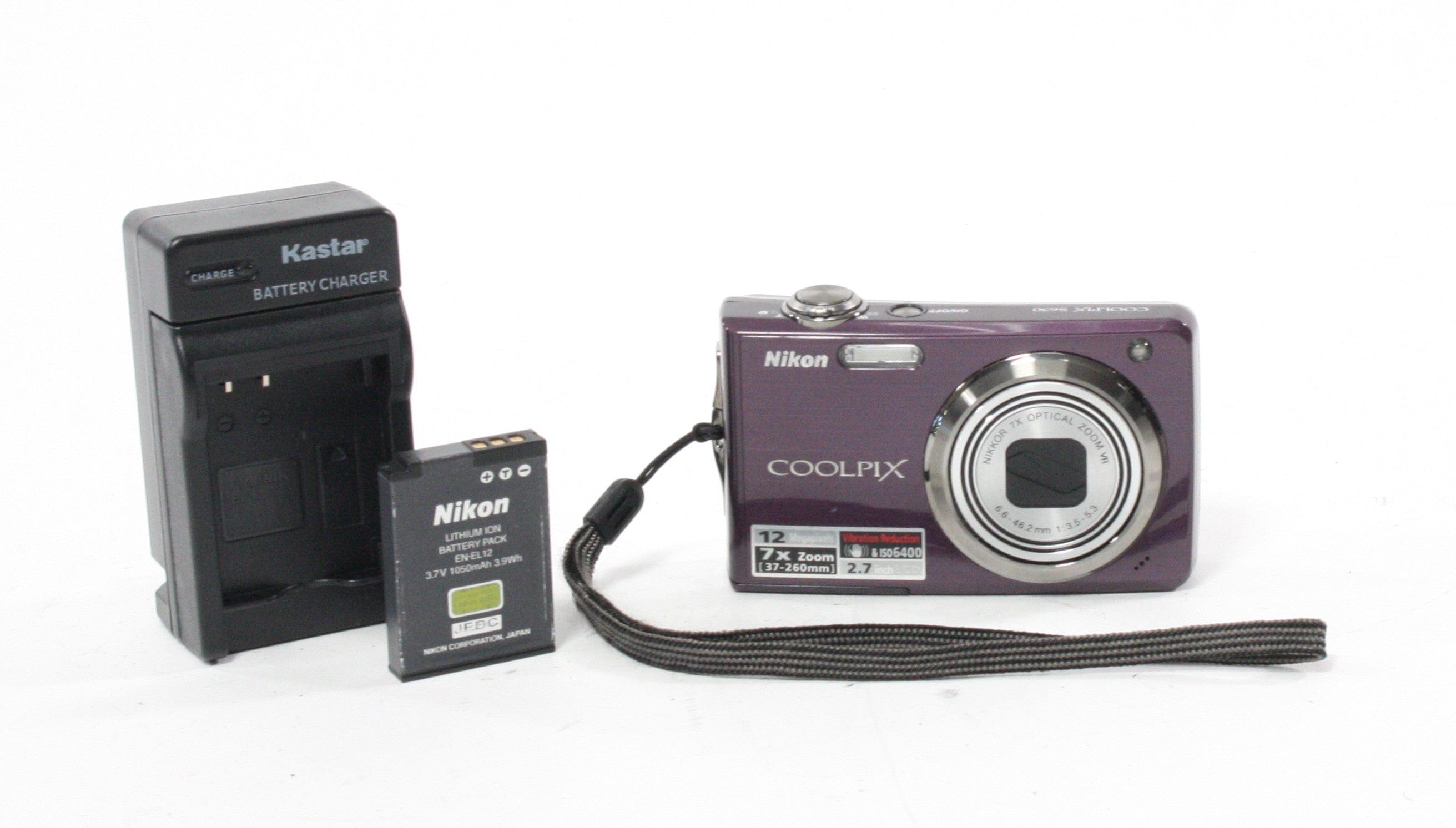 Nikon CoolPix S630 Digital Point-and-Shoot 7x Zoom 12.0mp (Purple)