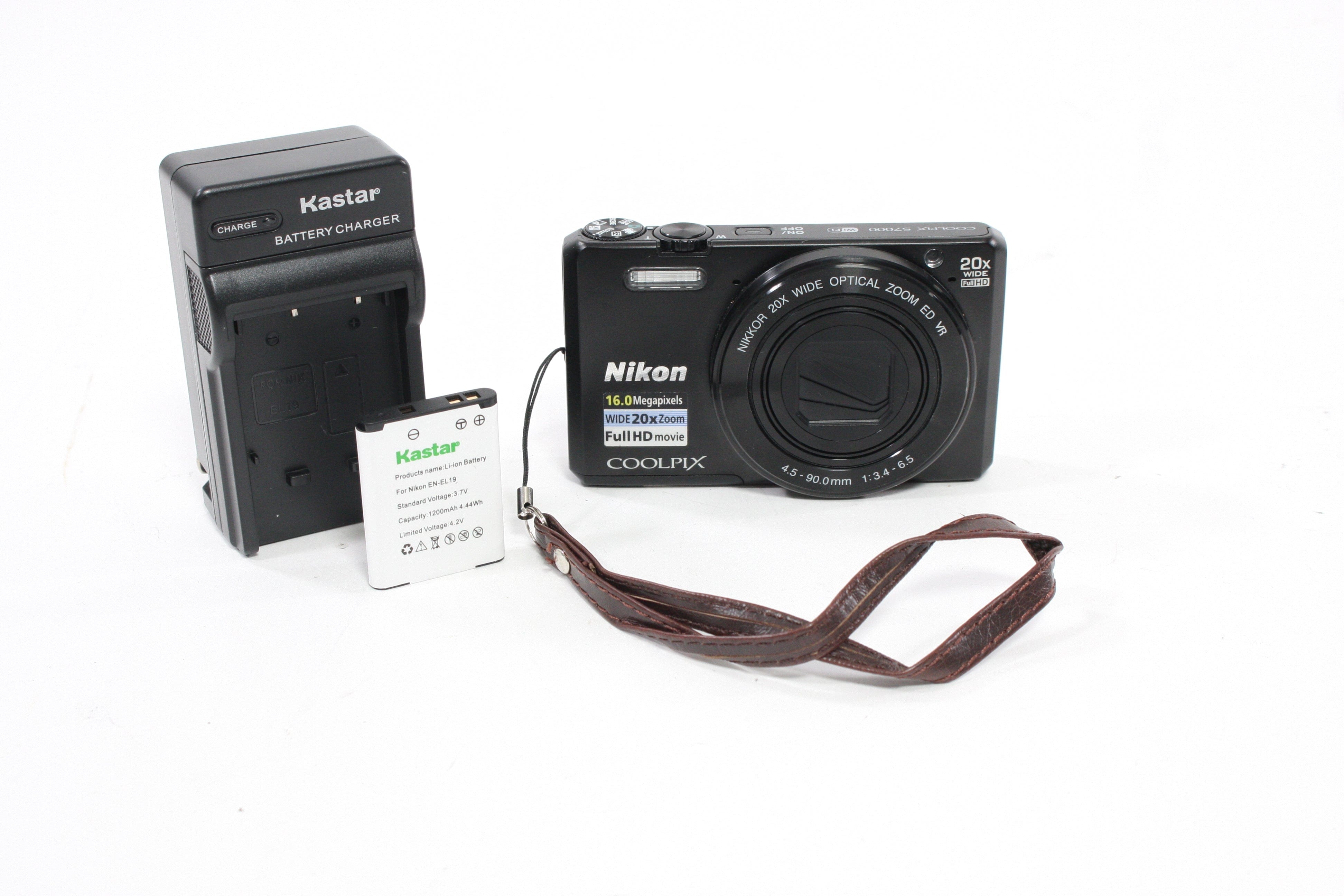 Nikon Coolpix S7000 Digital Point-and-Shoot Camera 20x Zoom 16.0mp