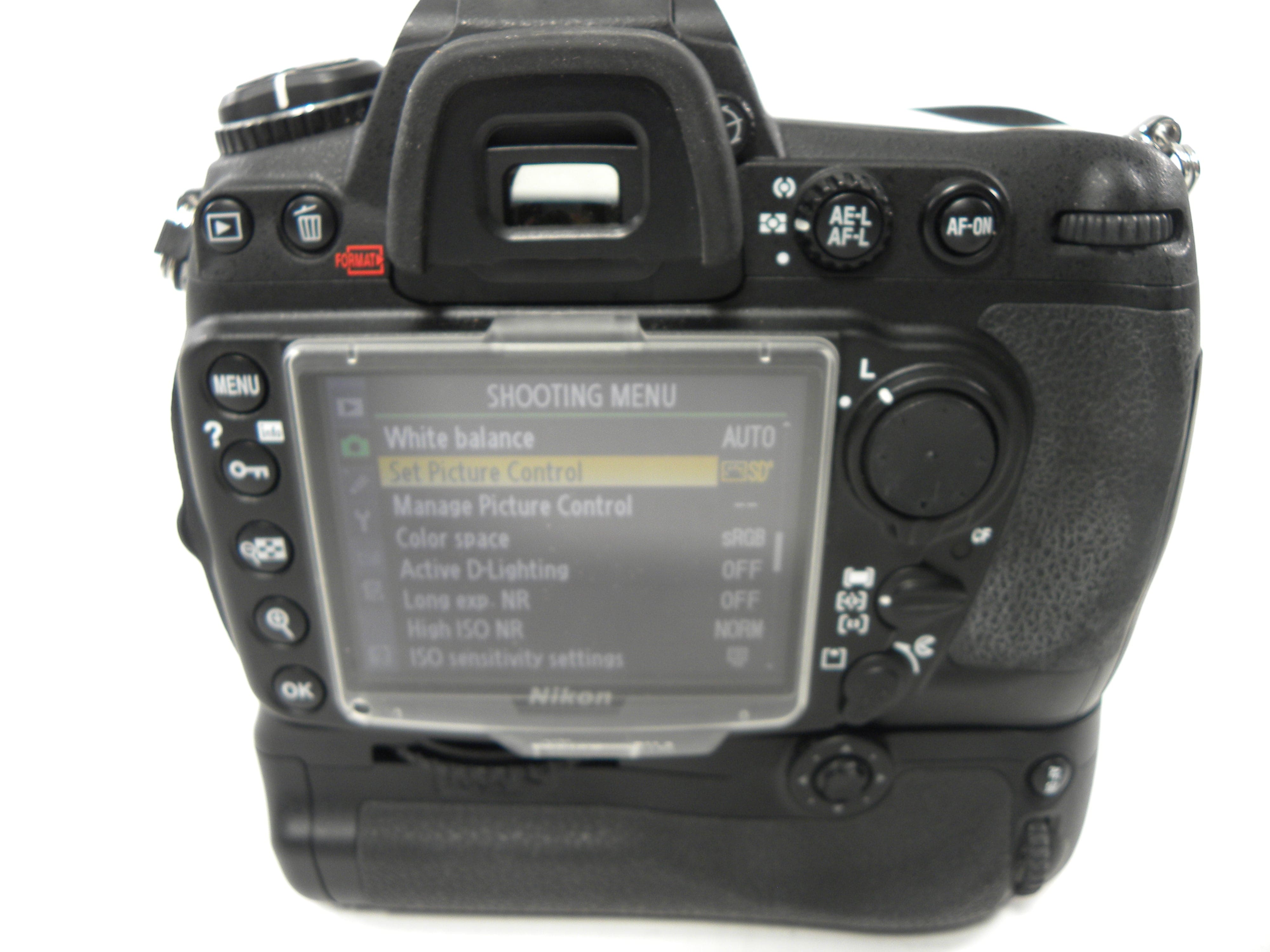 Nikon D300 12.3mp Digital SLR Body w/MB-D10 Grip Shutter Ct. 2,301
