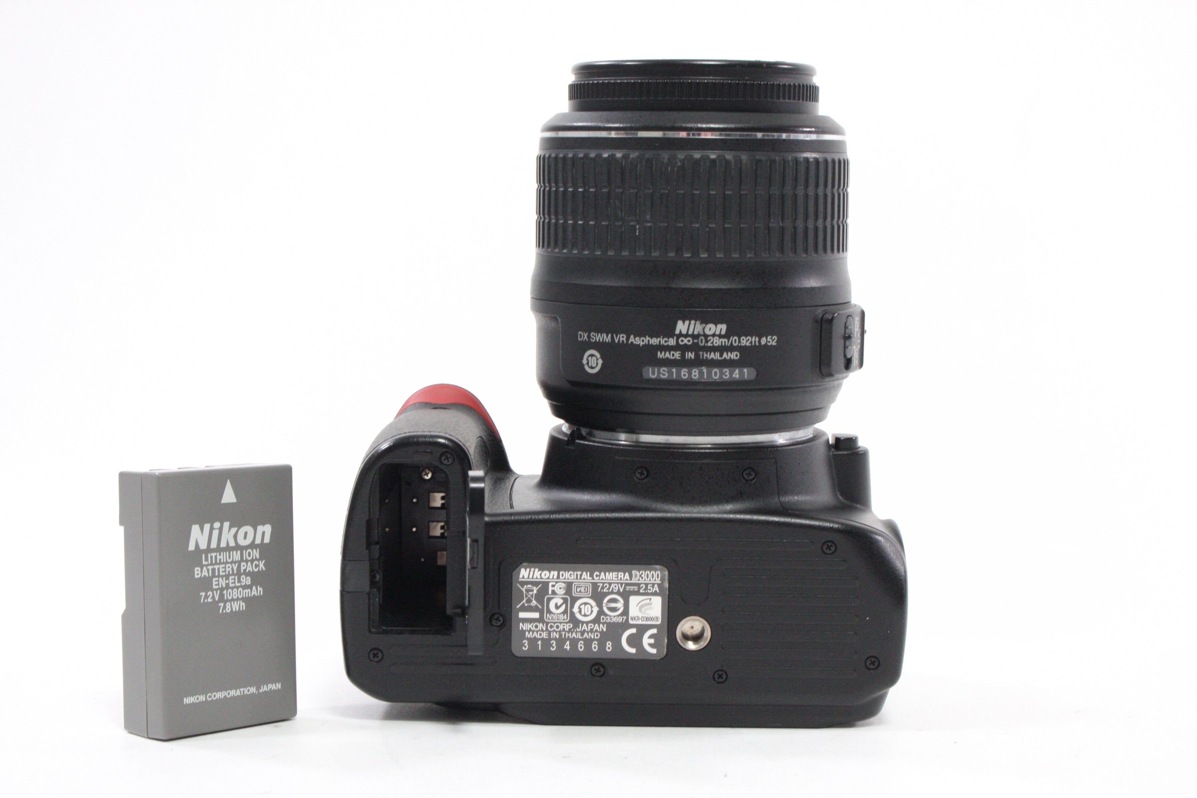 Nikon D3000 Digital SLR Camera with 18-55mm f/3.5-5.6G Lens Shutter Count 7,528