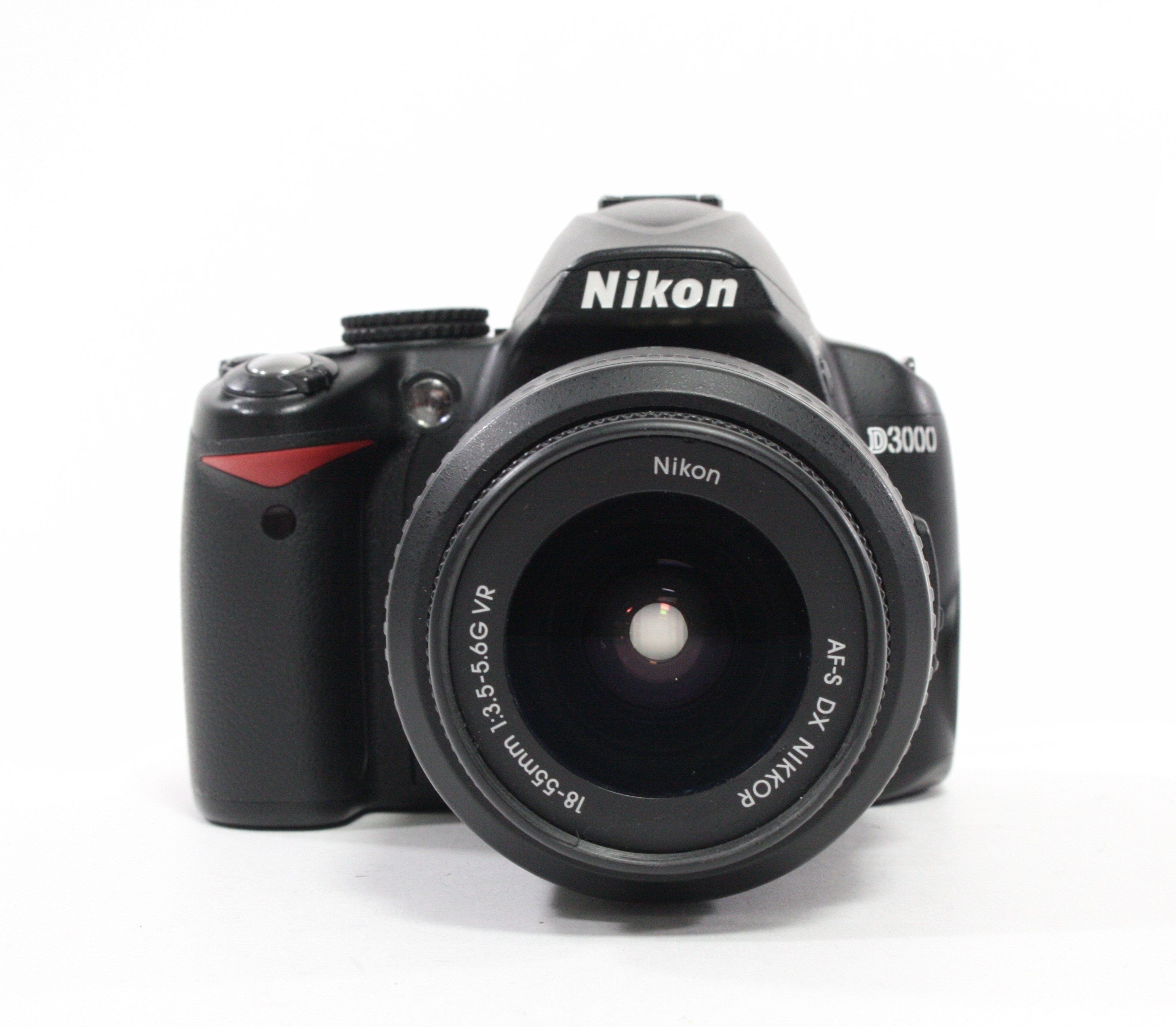 Nikon D3000 Digital SLR Camera with 18-55mm f/3.5-5.6G Lens Shutter Count 7,528