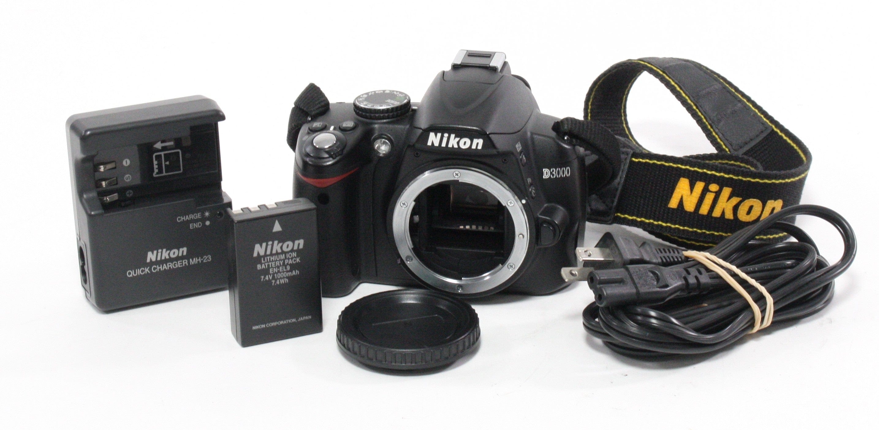 Nikon D3000 DSLR Camera with Shutter Count 6,569.  Body Only.