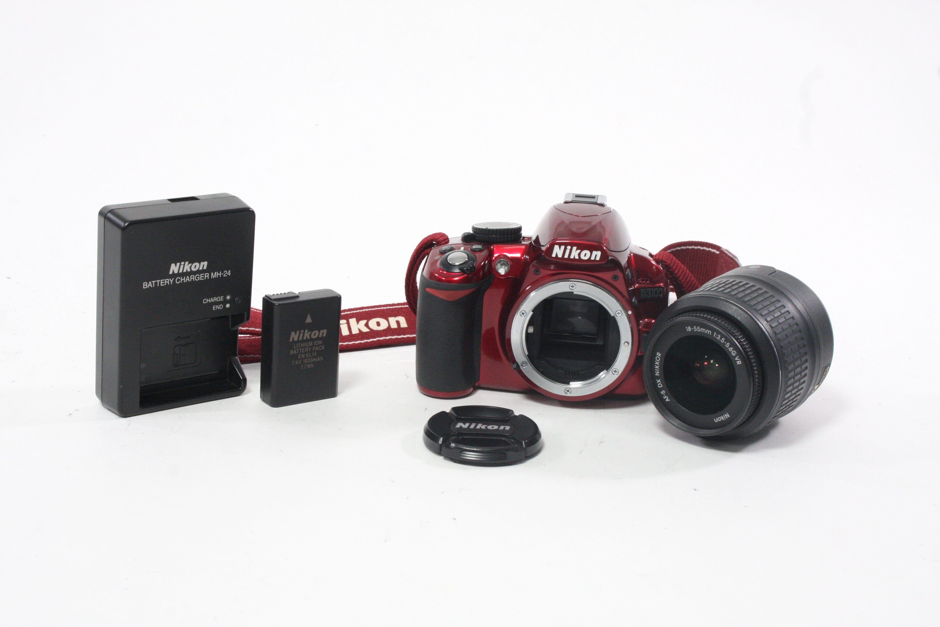 Nikon D3100 Digital Camera with 18-55mm f/3.5-5.6 G VR AF-S DX Lens with a Shutter Count of only 2,360