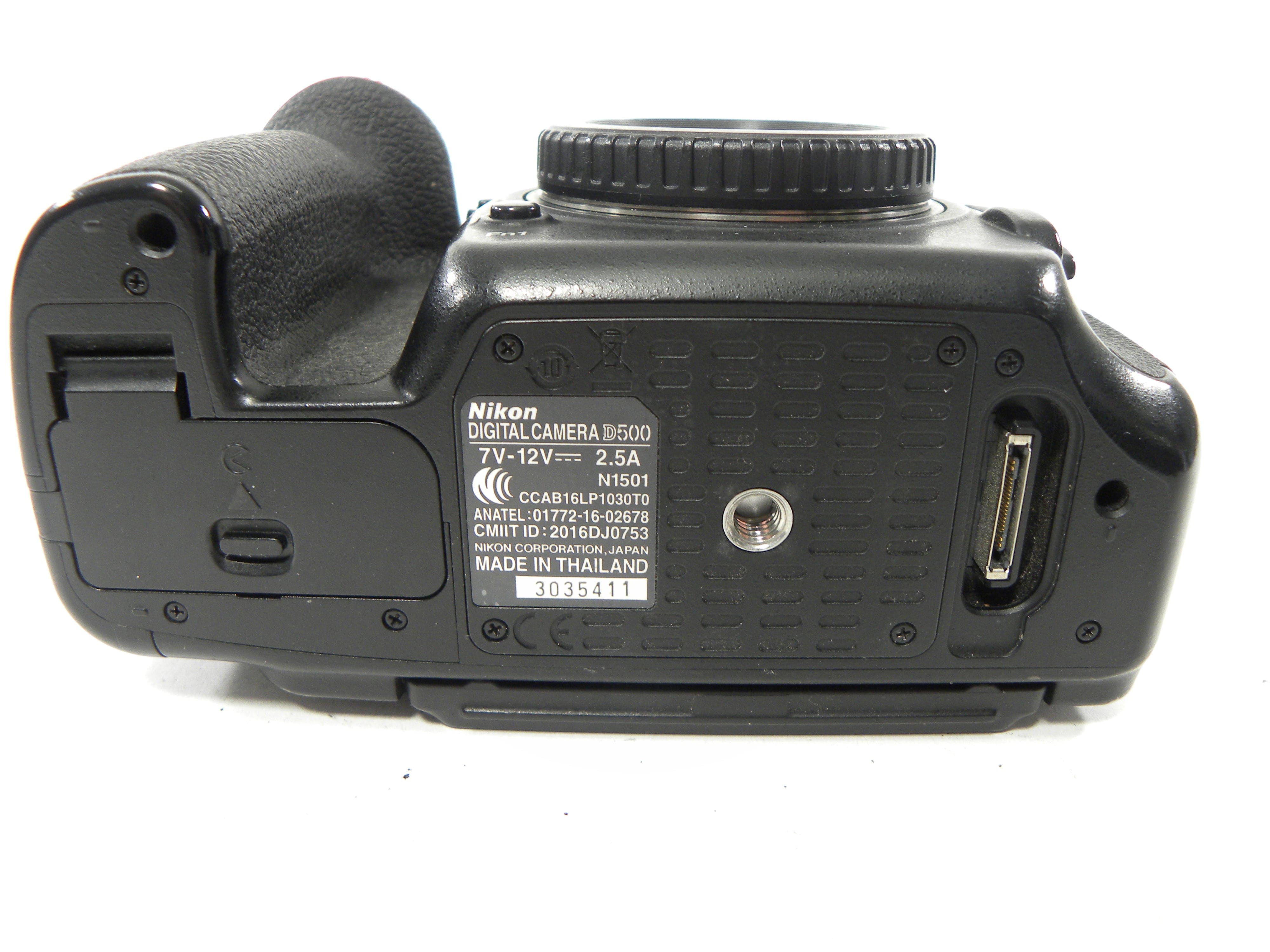 Nikon D500 20.9mp Digital SLR Body Only Shutter Ct. 43,225