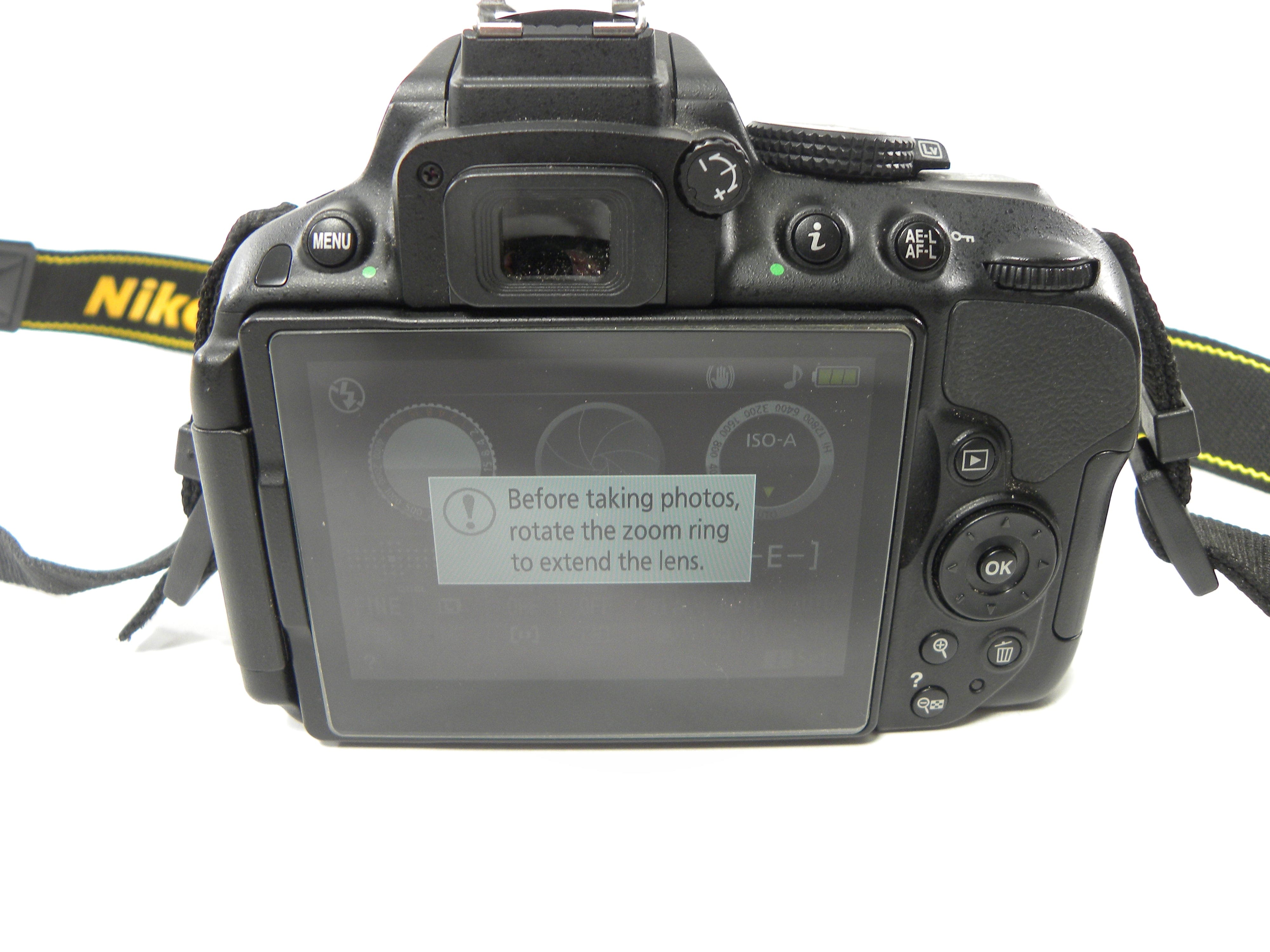 Nikon D5300 24.2mp Digital SLR w/AF-P Nikkor 18-55 VR DX S/C 5,551