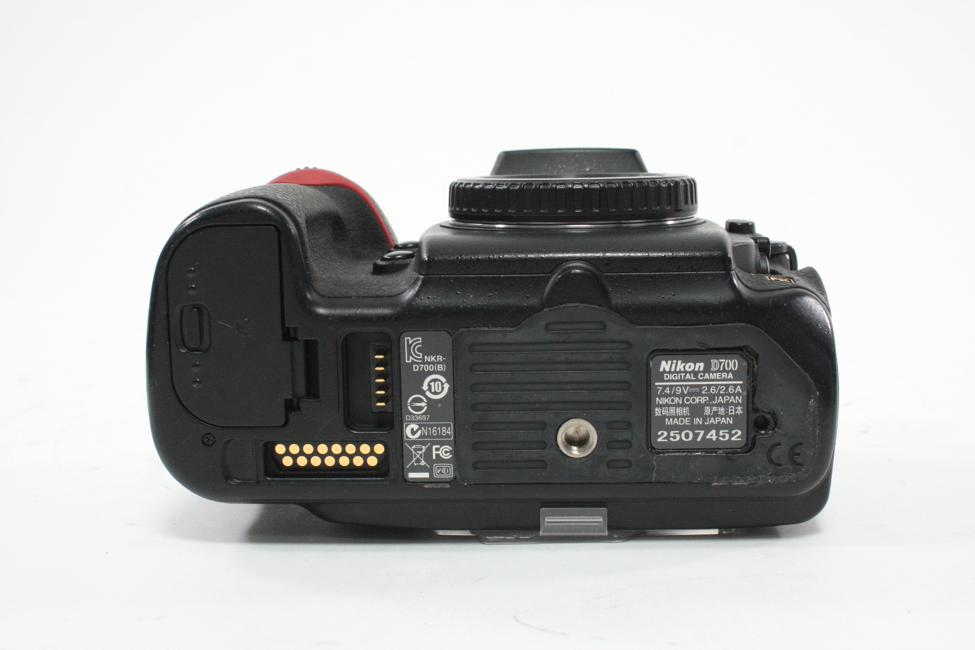 Nikon D700 DSLR Camera Body with MB-D10 Battery Grip with a Shutter Count of 21,195