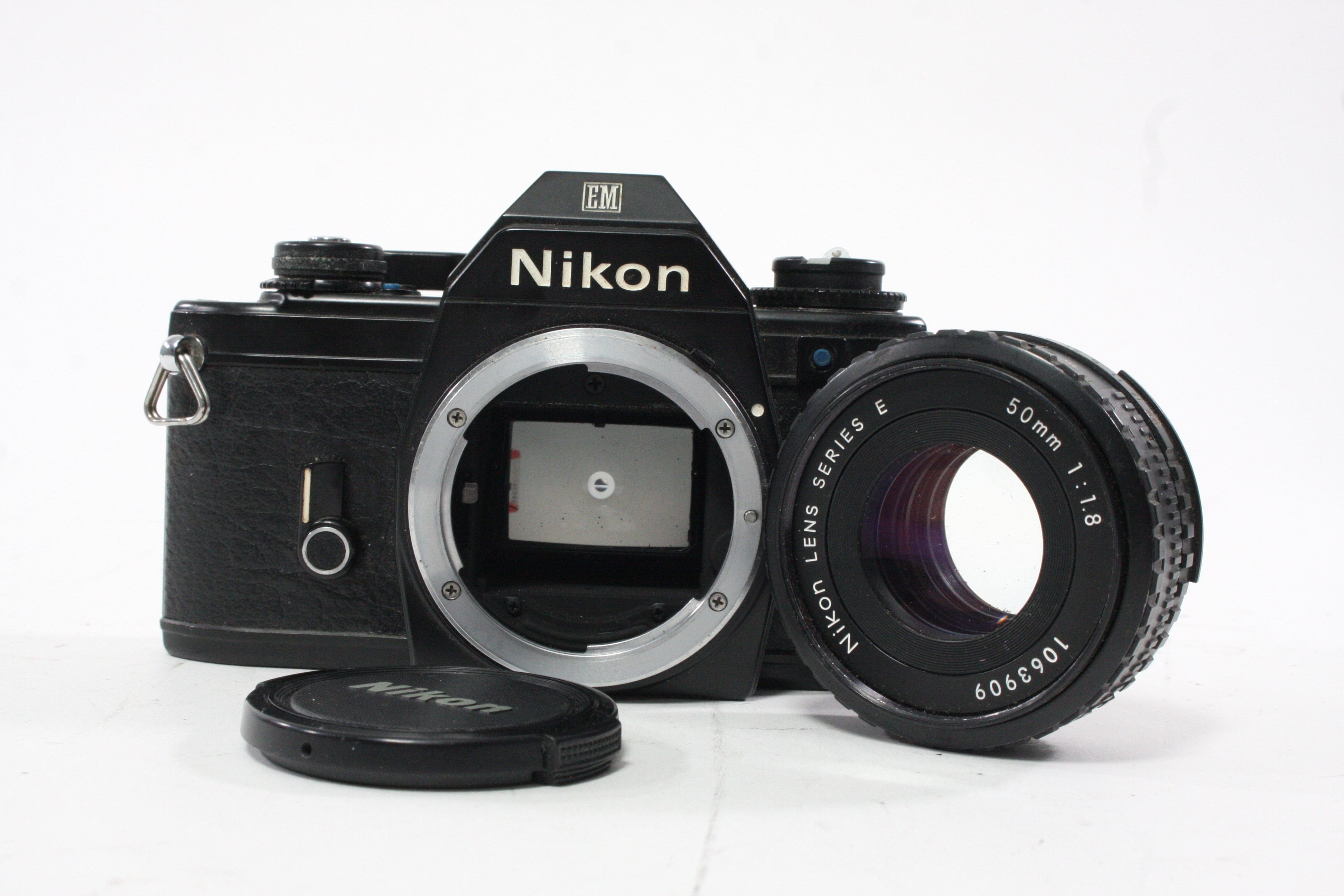 Nikon EM 35mm SLR Camera with 50mm f/1.8 E Series Lens