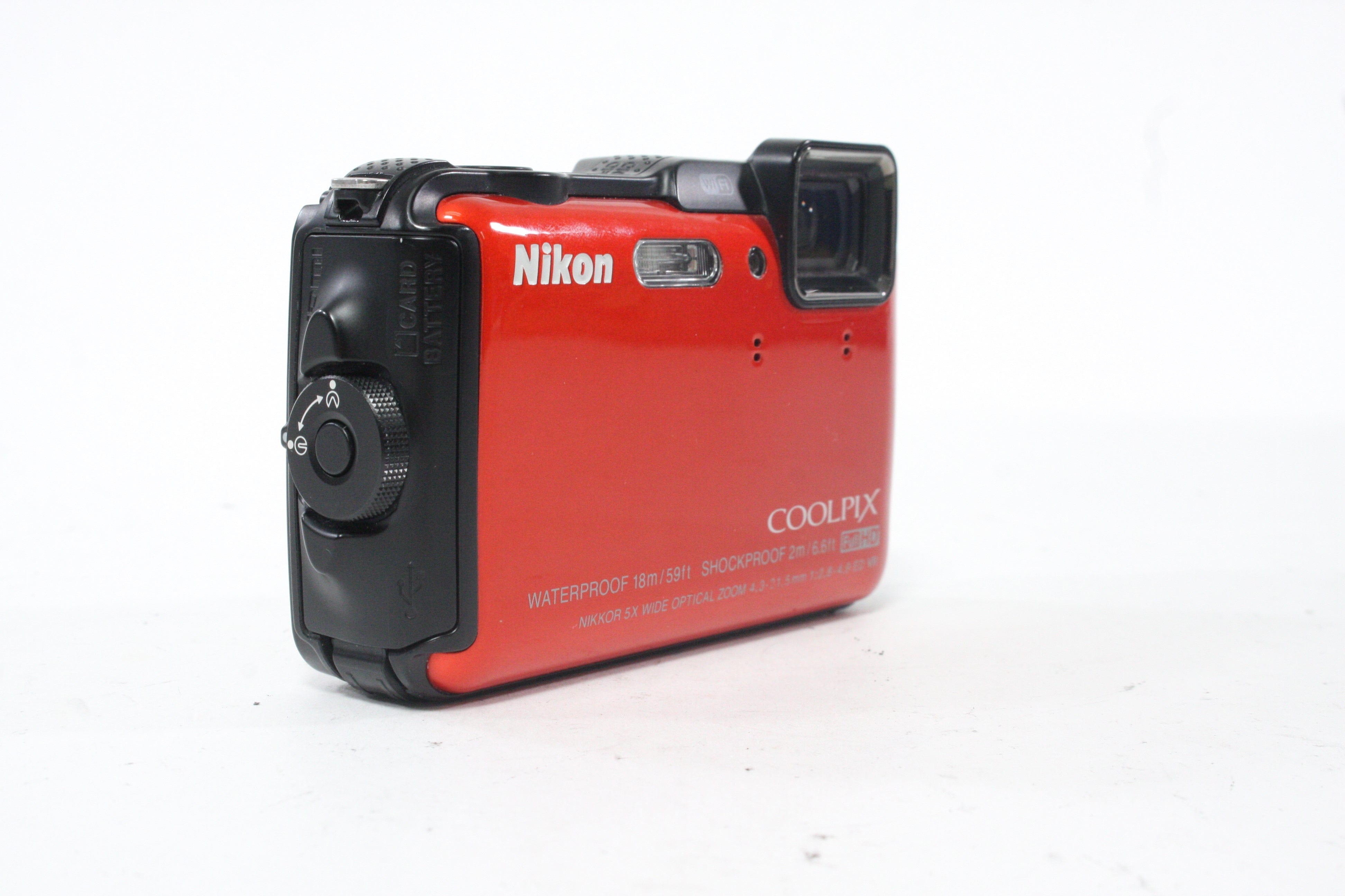 Nikon Waterproof Coolpix AW120 Digital Point-and-Shoot Camera 5x Zoom (Orange)
