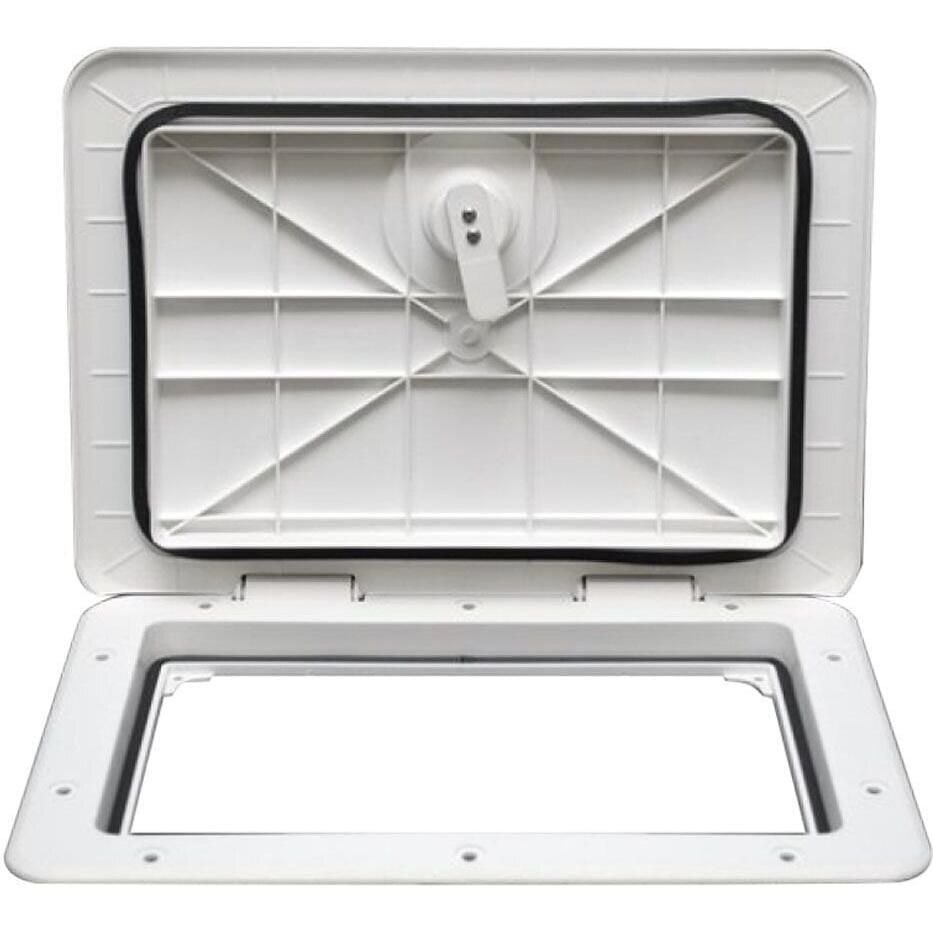 TH Marine HAT-1317-2-DP T-H Marine Sure-Seal Non-Locking Access Hatch 12-3/4" x, 17-3/4", Polar White