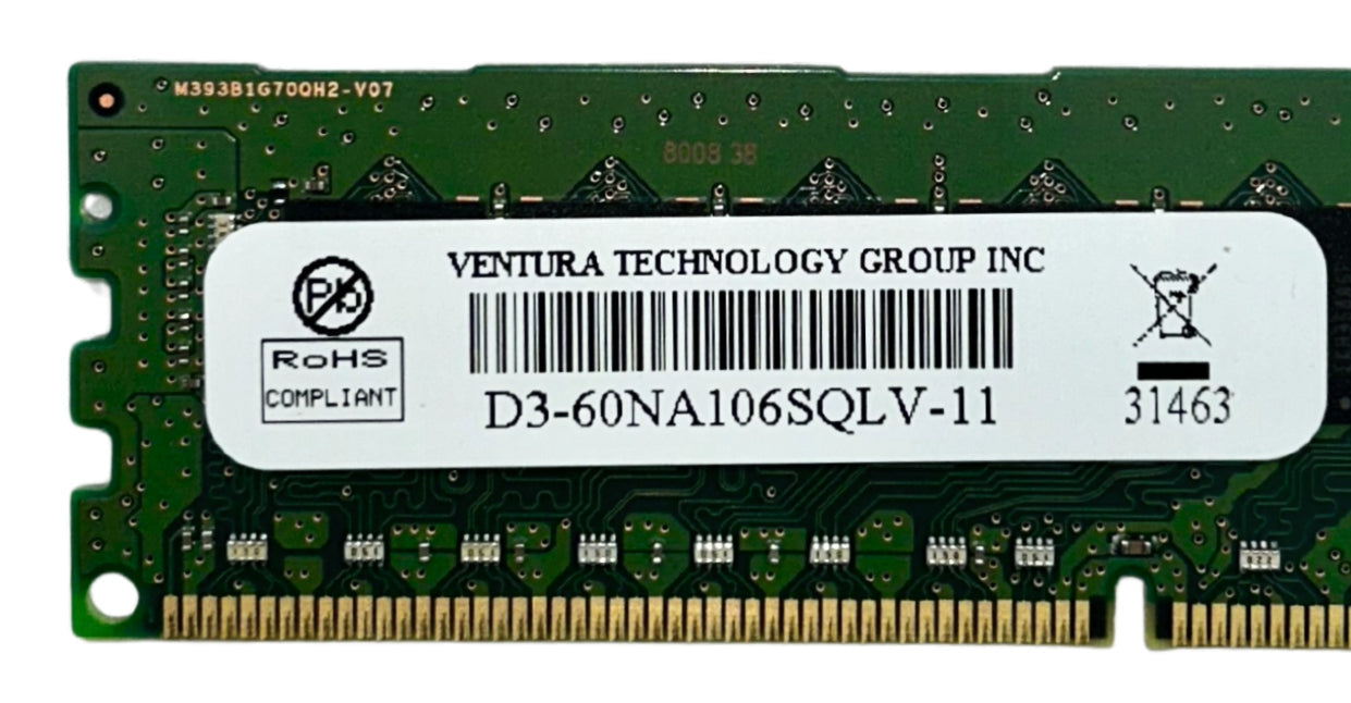 The D3-60NA106SQLV-11 Ventura 8GB PC3-12800R Memory Module