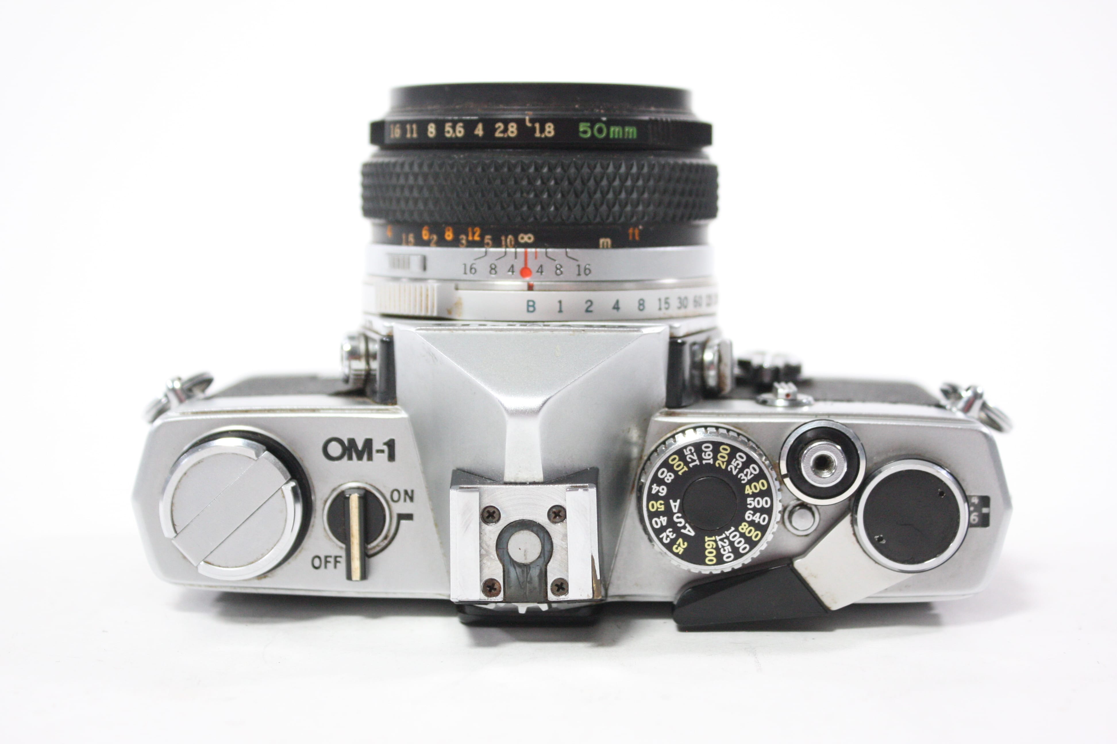 Olympus OM-1 35mm SLR Camera with 50mm f/1.8 Auto-S Lens for OM Mount