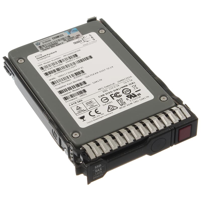 P21129-X21 HPE 1.6TB SAS 12Gbps Write Intensive 2.5-Inch Solid State Drive with Smart Carrier