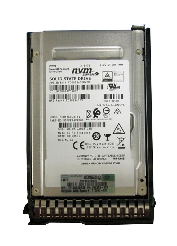 P37001-X21 HPE 3.84TB SAS 12Gbps Read Intensive DS 2.5-Inch MV Solid State Drive with Smart Carrier