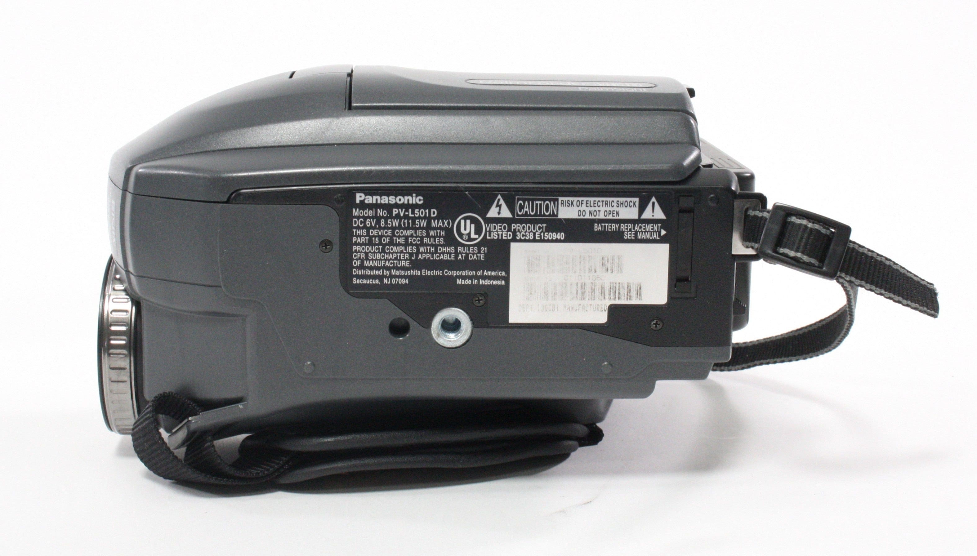 Panasonic VHS-C PV-L501D Camcorder