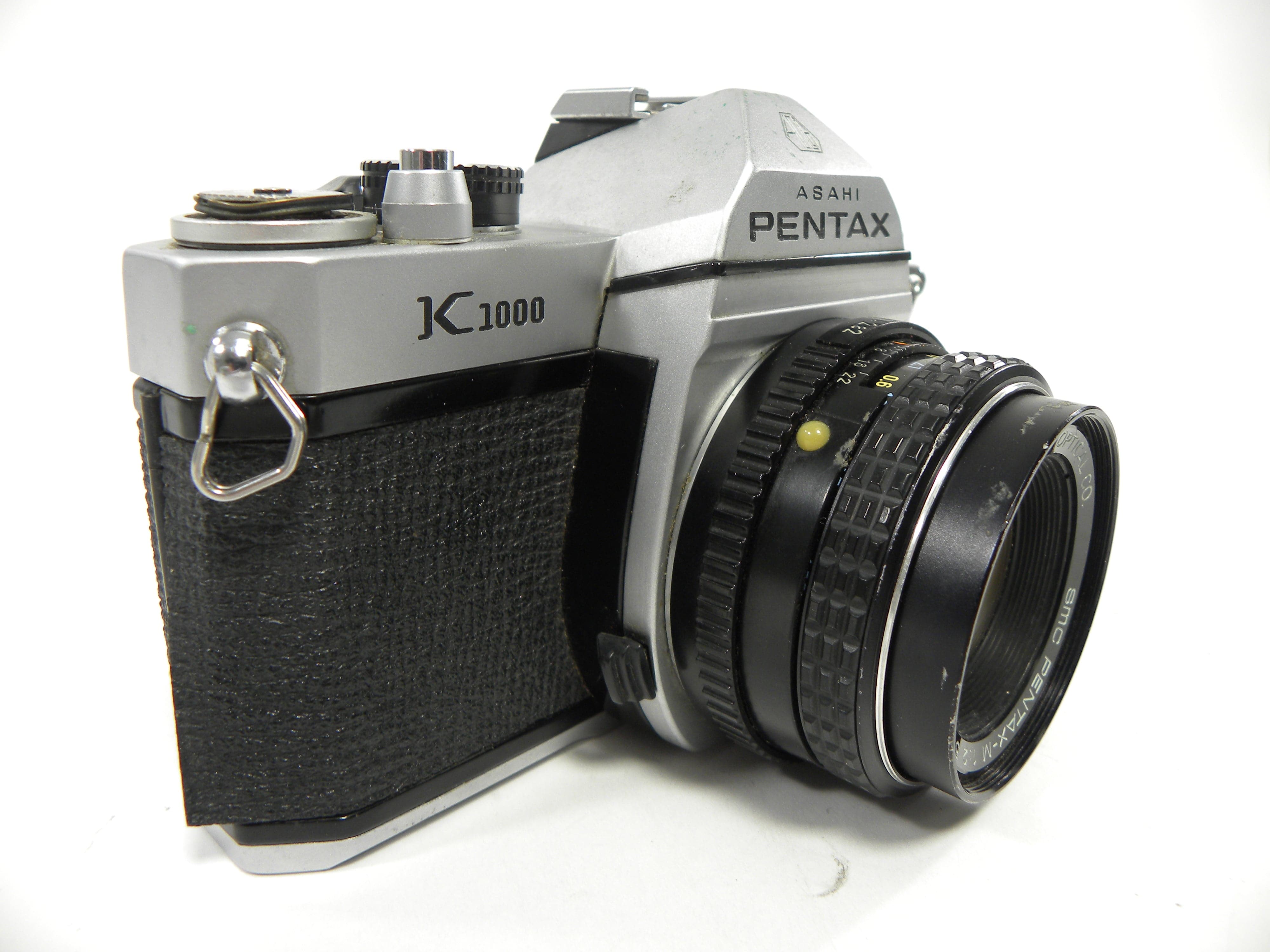 Pentax K-1000 35mm SLR w/Pentax-M  SMC 50mm f2 AS IS  (parts)