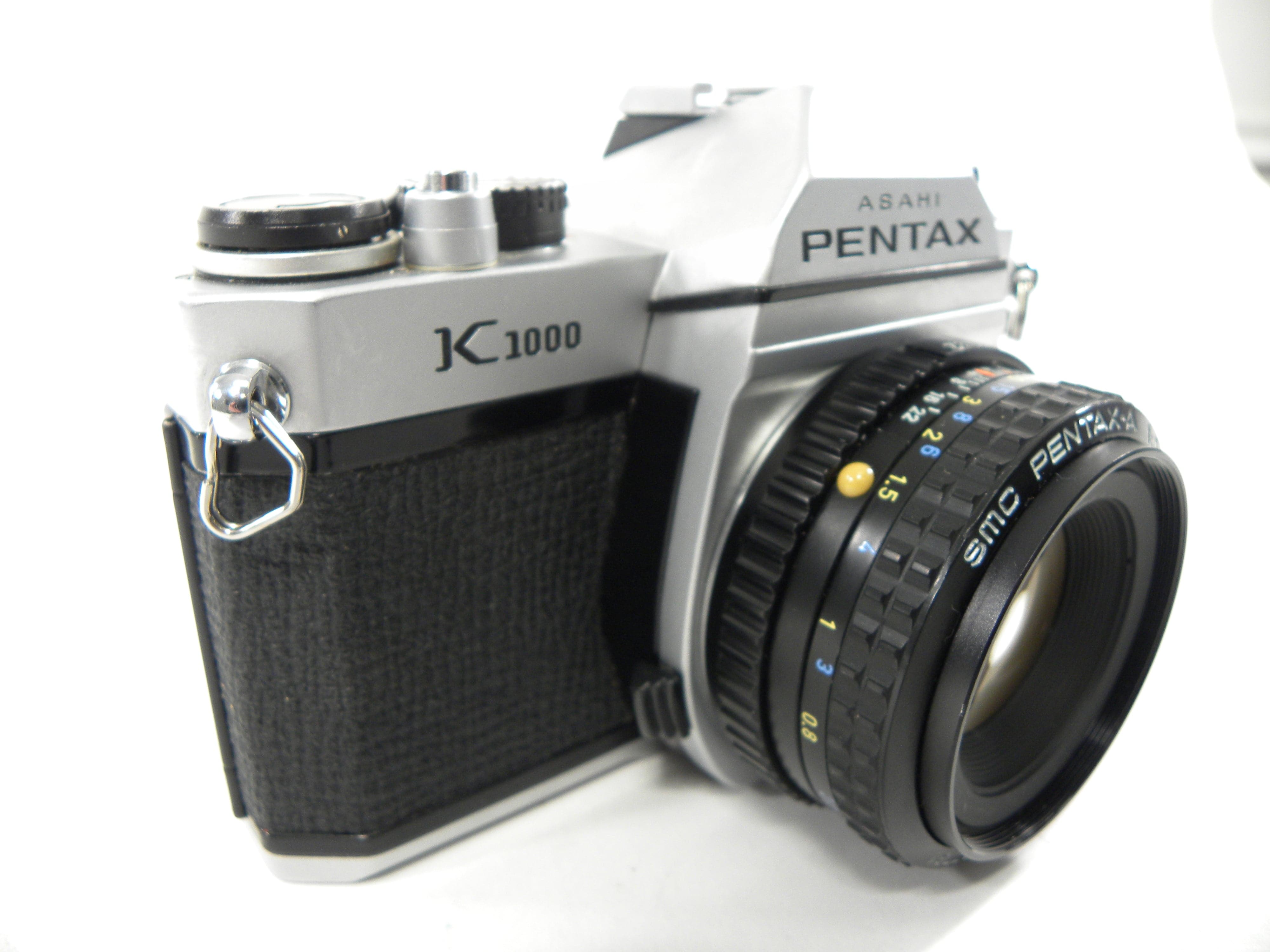 Pentax K-1000 35mm SLR w/SMC Pentax-A 50mm f2 AS IS