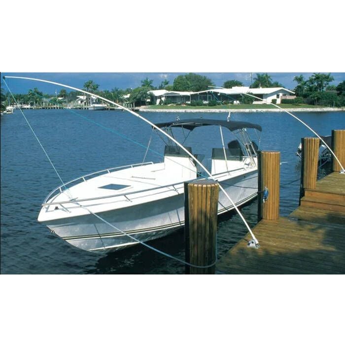 Taylor Made MW.160 Standard Mooring Whips, 1-Pair, Fixed 60 Deg Angle Base, for Boats Up to 29'-33'