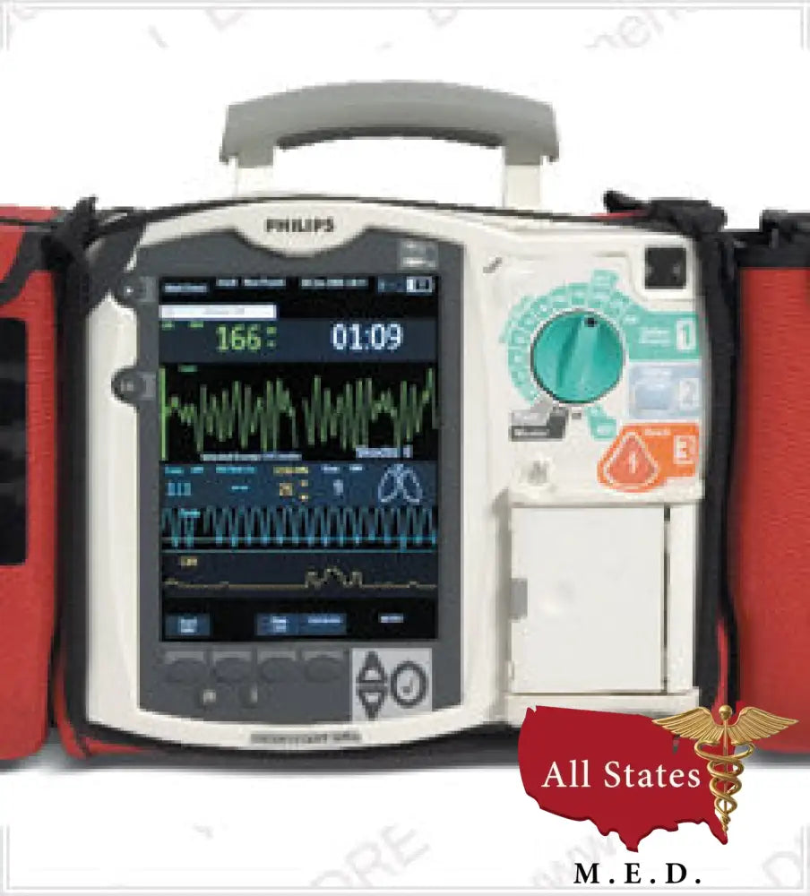 Philips HeartStart MRX Defib With Pacing, ECG, Spo2, And Pads