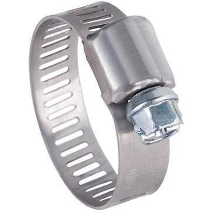 Seachoice 50-23368 233768 Plated Screw Hose Clamps, 1/2" Band, Size #24, 10/Bx