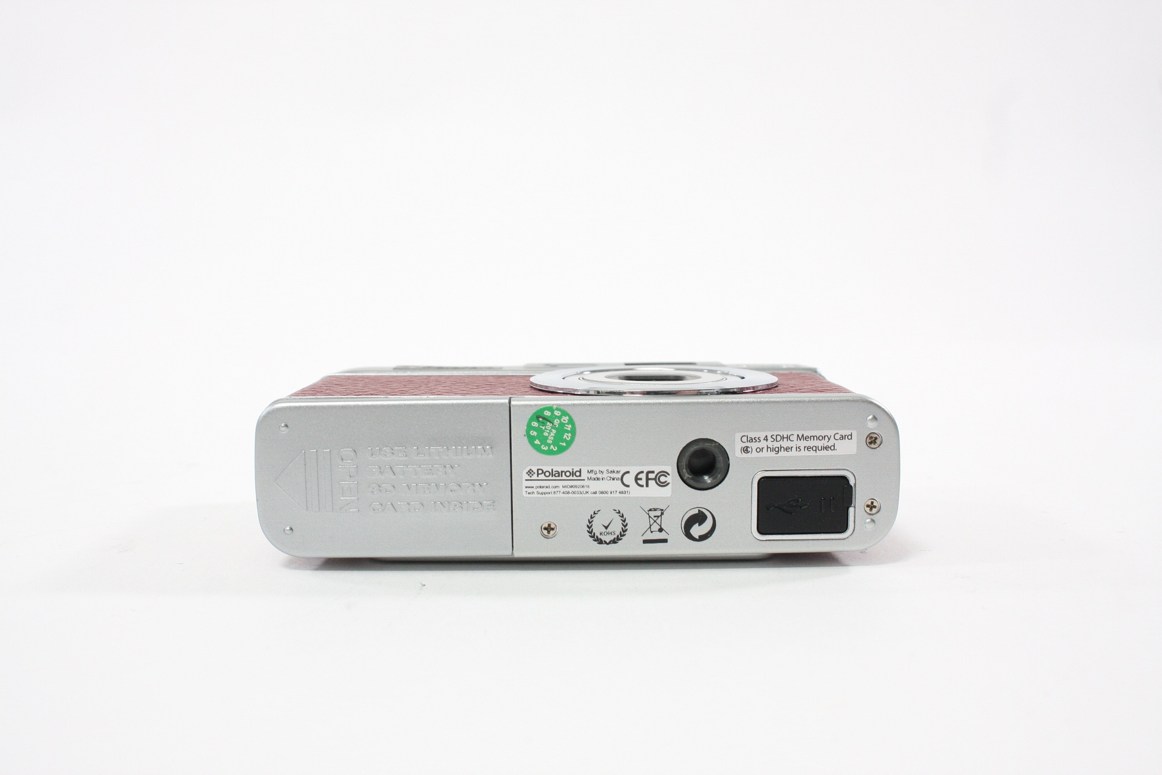Polaroid iE 827 Digital Point-and-Shoot Camera 8x Zoom 18mp (Red)