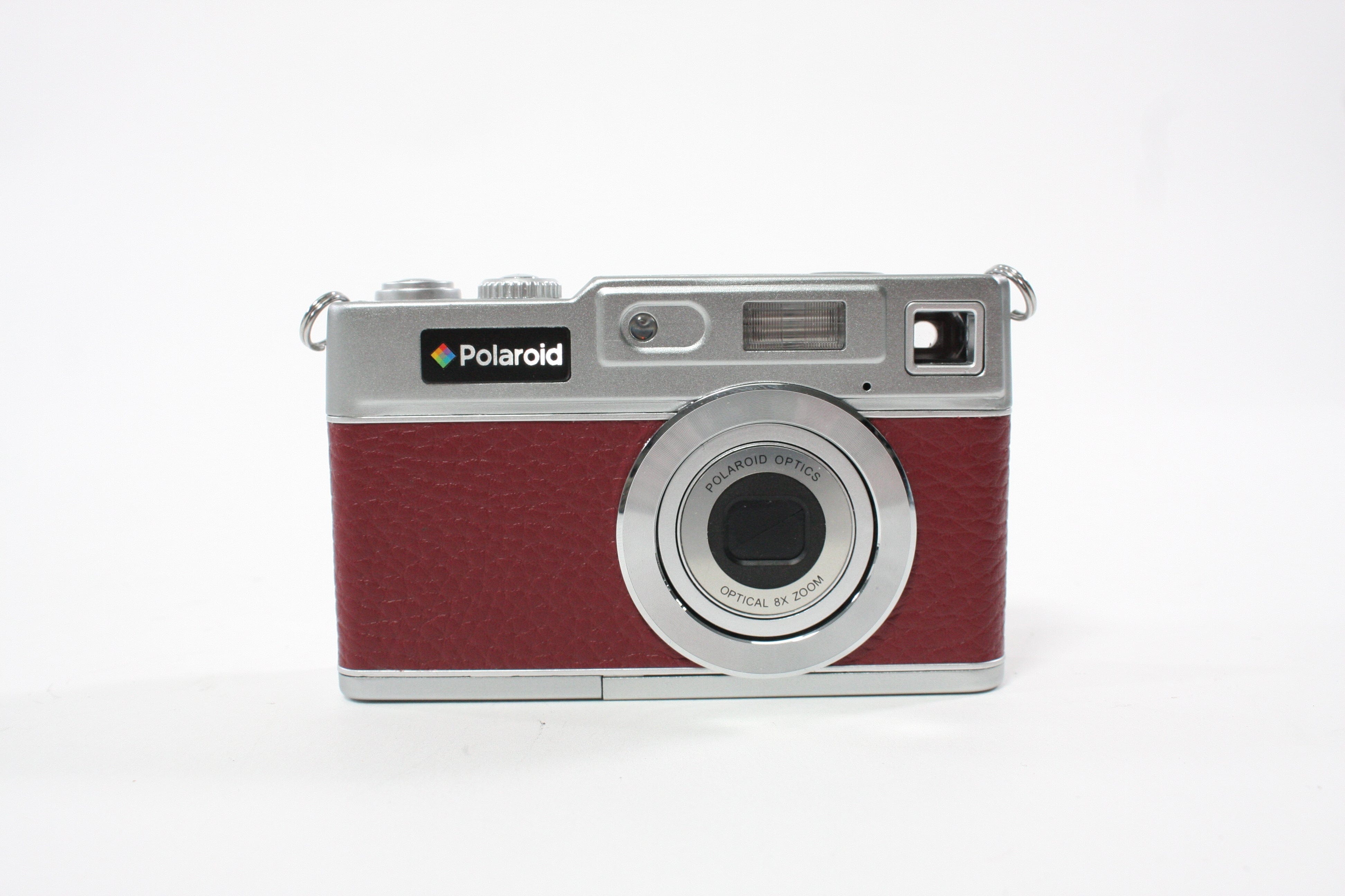 Polaroid iE 827 Digital Point-and-Shoot Camera 8x Zoom 18mp (Red)