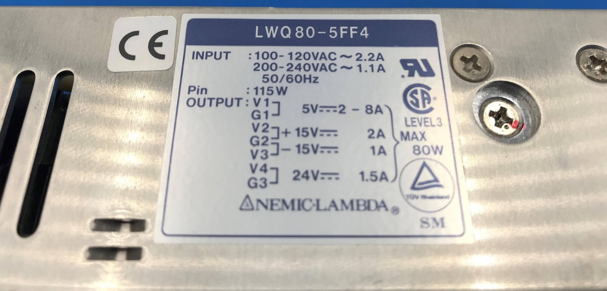 Power Supply ( LWQ80-5FF4 GE/NemicLambda