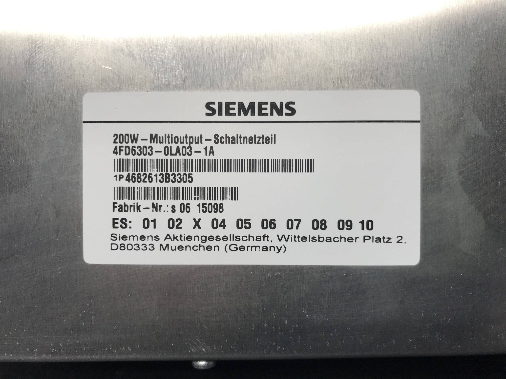 Power Supply Multi-Output (4682613B3305/4FD6303-0LA03-1A Siemens