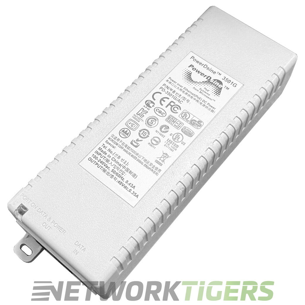 NEW PowerDsine PD-3501G/AC PoE 802.3af 1GB Power Injector