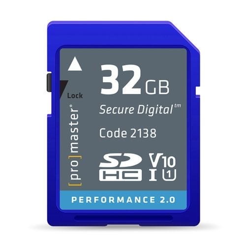 Promaster 32GB 2.0 Performance SDHC Memory Card