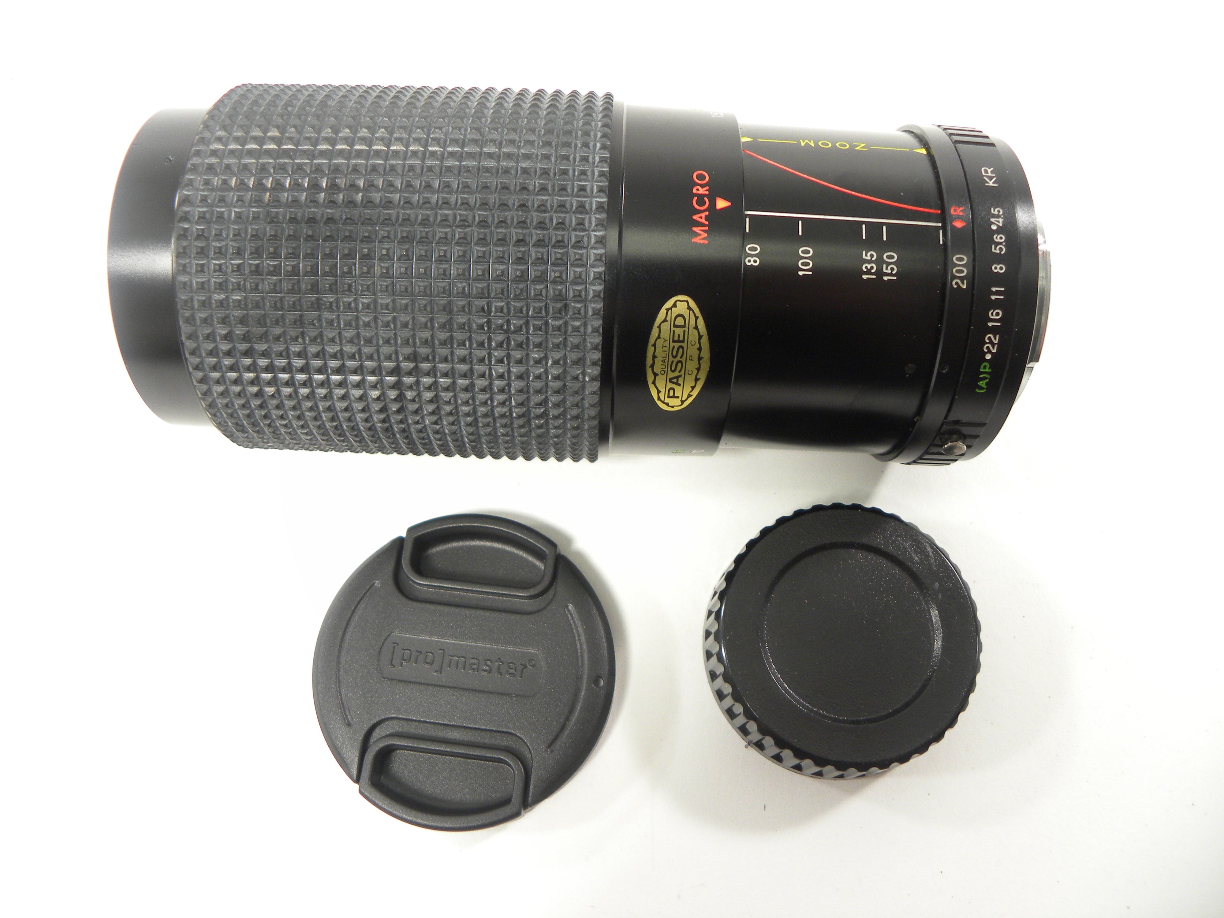 Promaster Auto SP MC Zoom 80-200mm f4.5 PK Mount