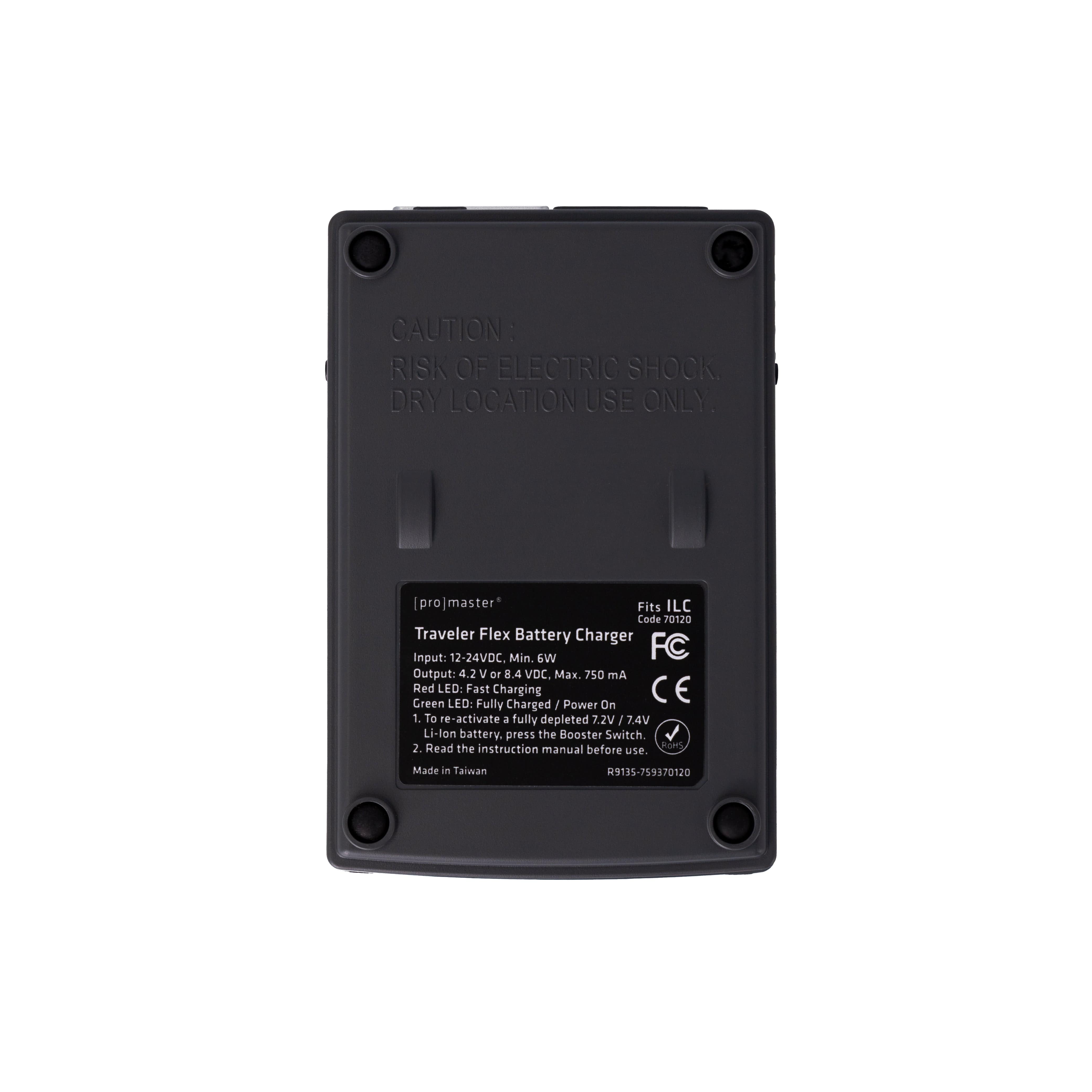 Promaster Traveler Flex Charger for Interchangeable Lens Camera Batteries