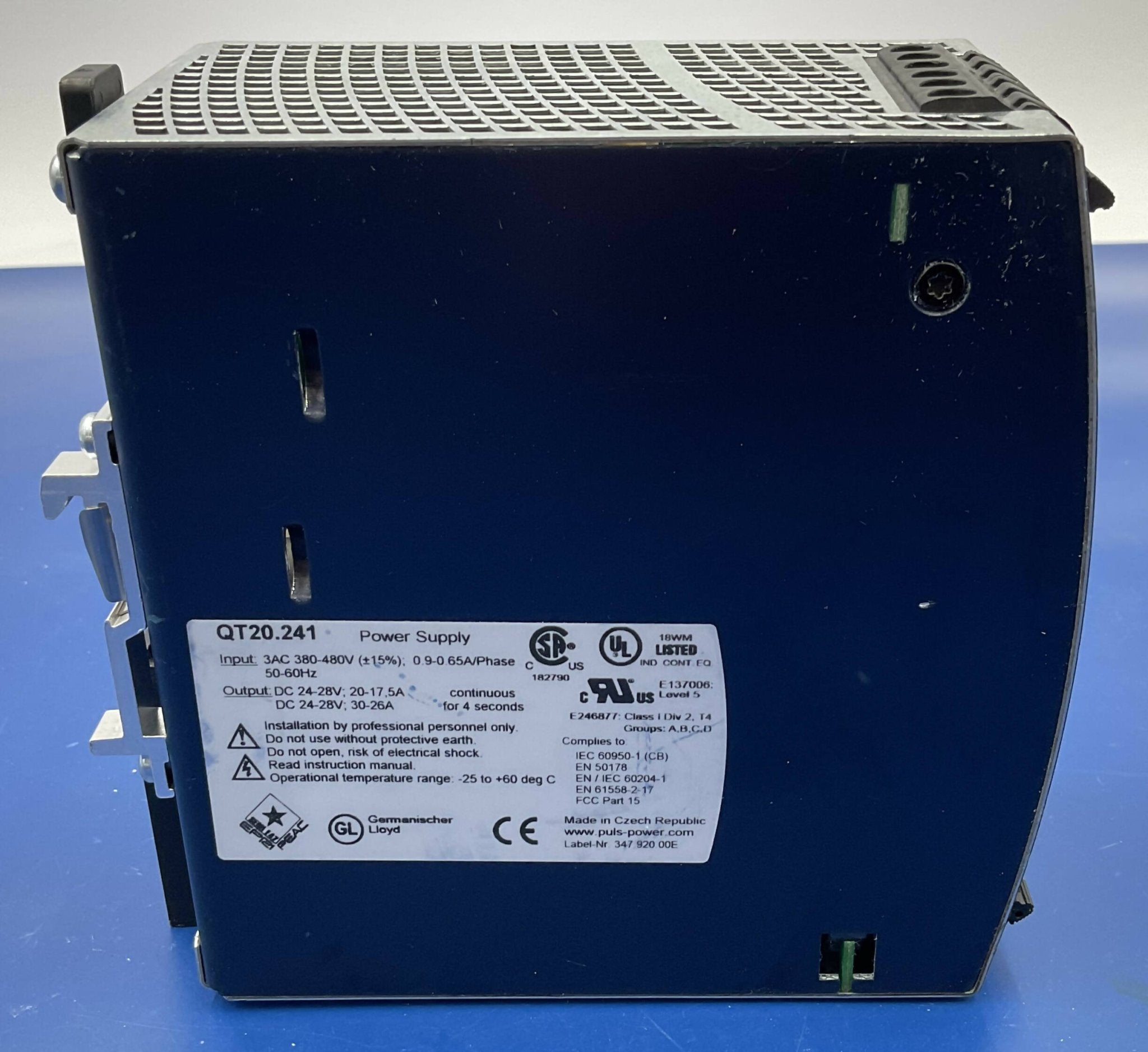 PULS DIMENSION POWER SUPPLY (U2 (QT20.241 SIEMENS