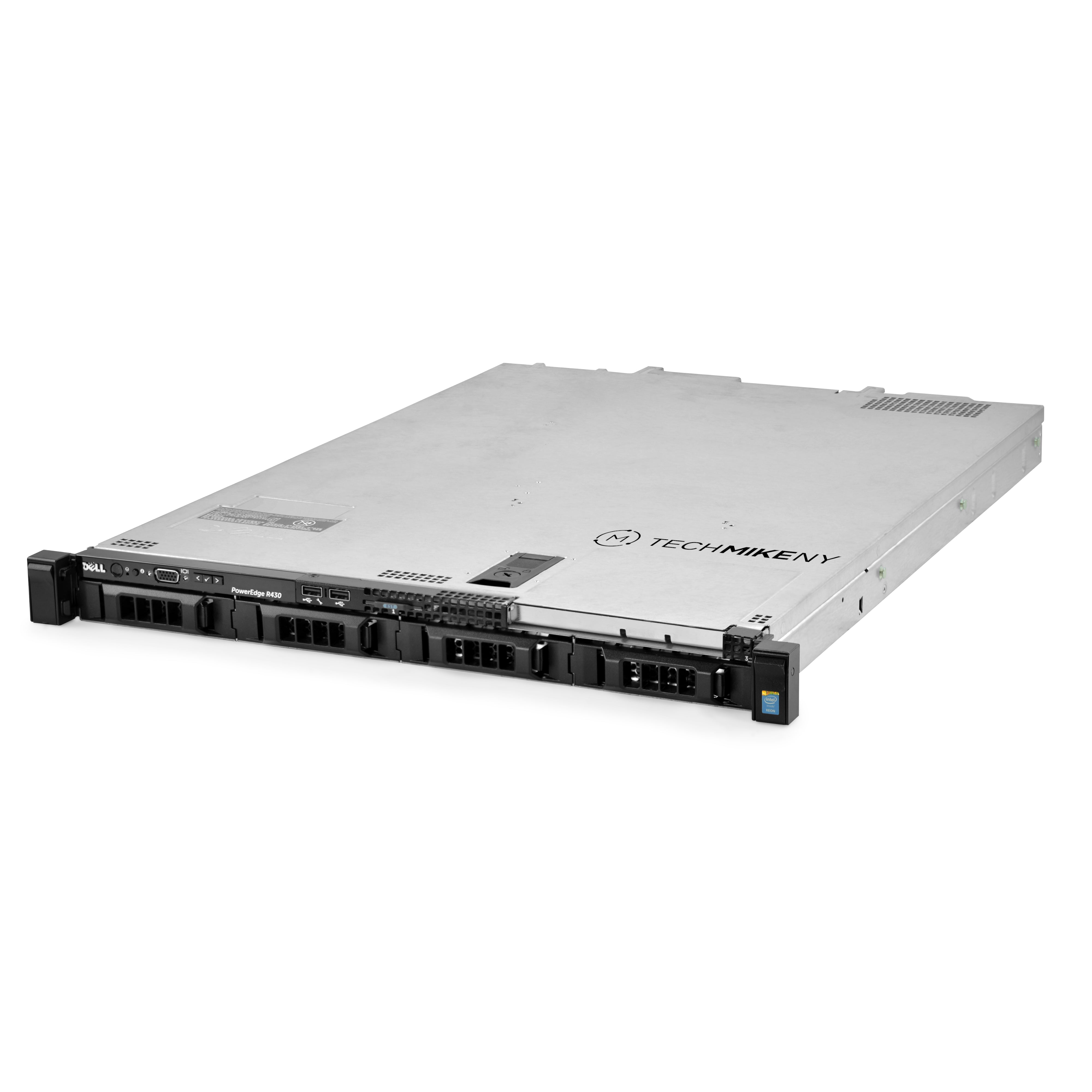 Rack-Mountable 1U 4-Bay PowerEdge R430 LFF quarter turn view DELL_PE_R430_6B