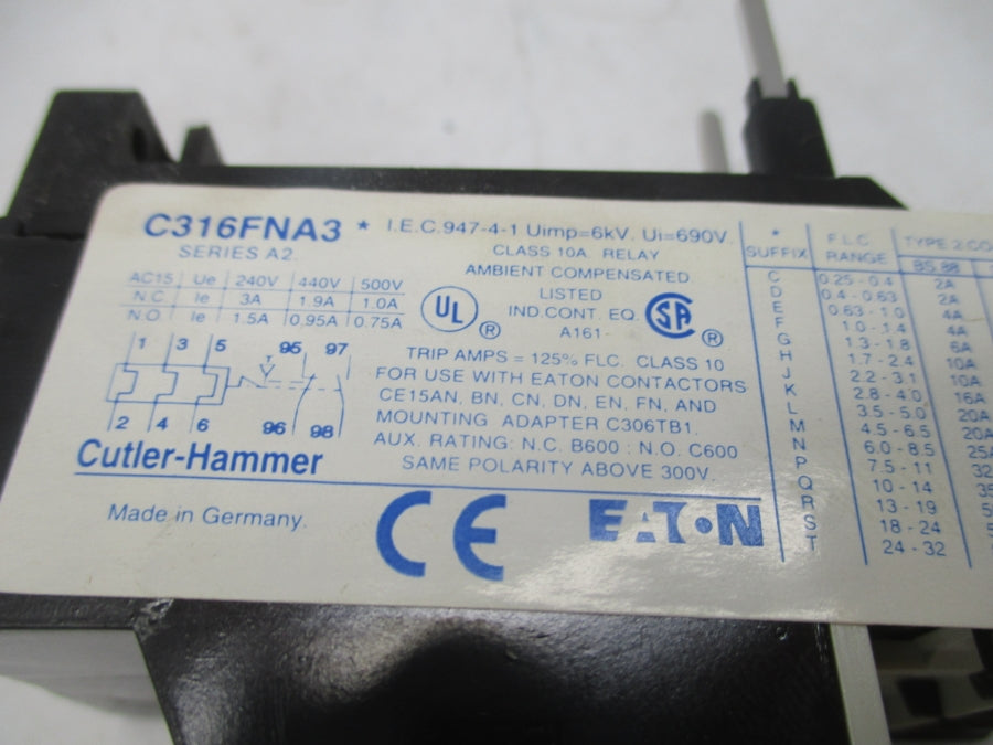 CUTLER-HAMMER C316FNA3E SER. A2 NSMP