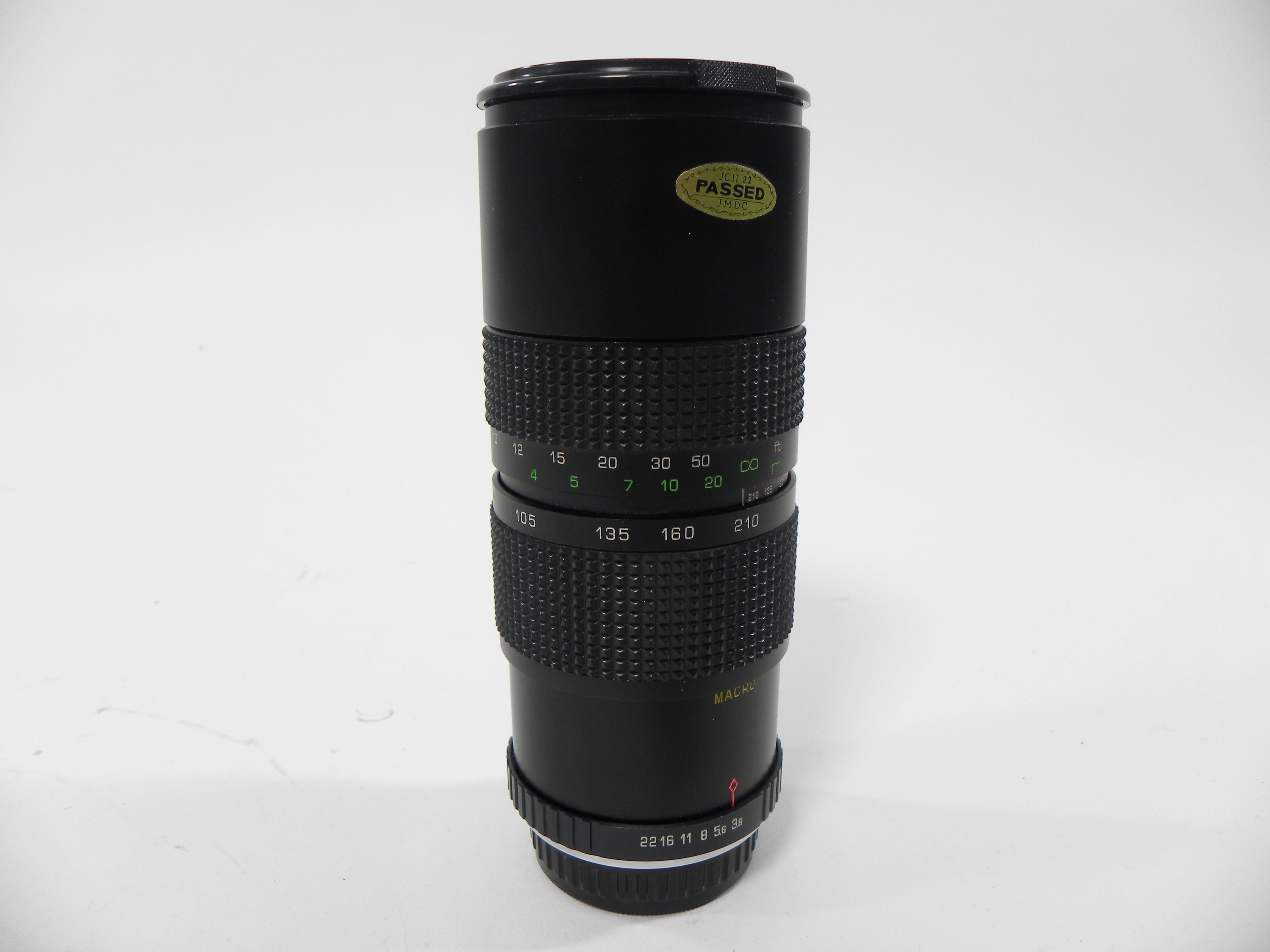 Quantaray MC Auto Zoom 85-210mm f3.8 Macro PK Mount
