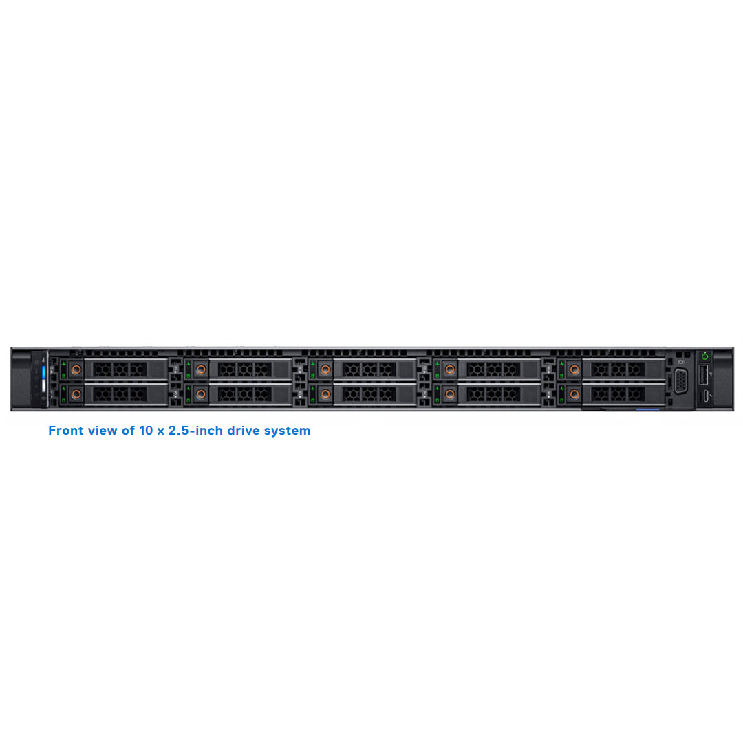 10x 2.5" SAS/SATA Rack Chassis | Refurbished Dell PowerEdge R440