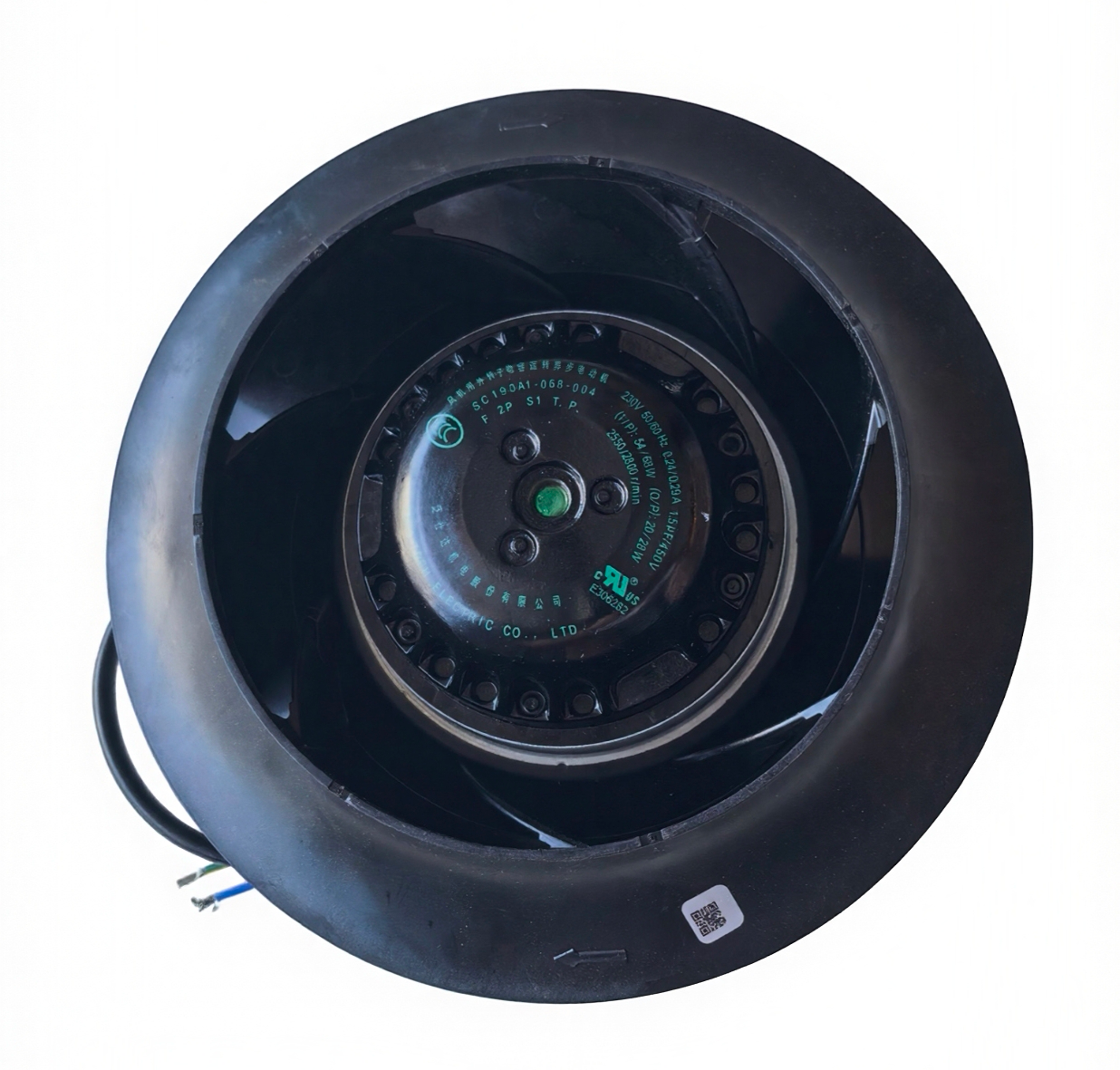 Fans-tech SC190A1-068-004 Centrifugal fan 230V 54/68W 0.24/0.29A 2550/2800rpm