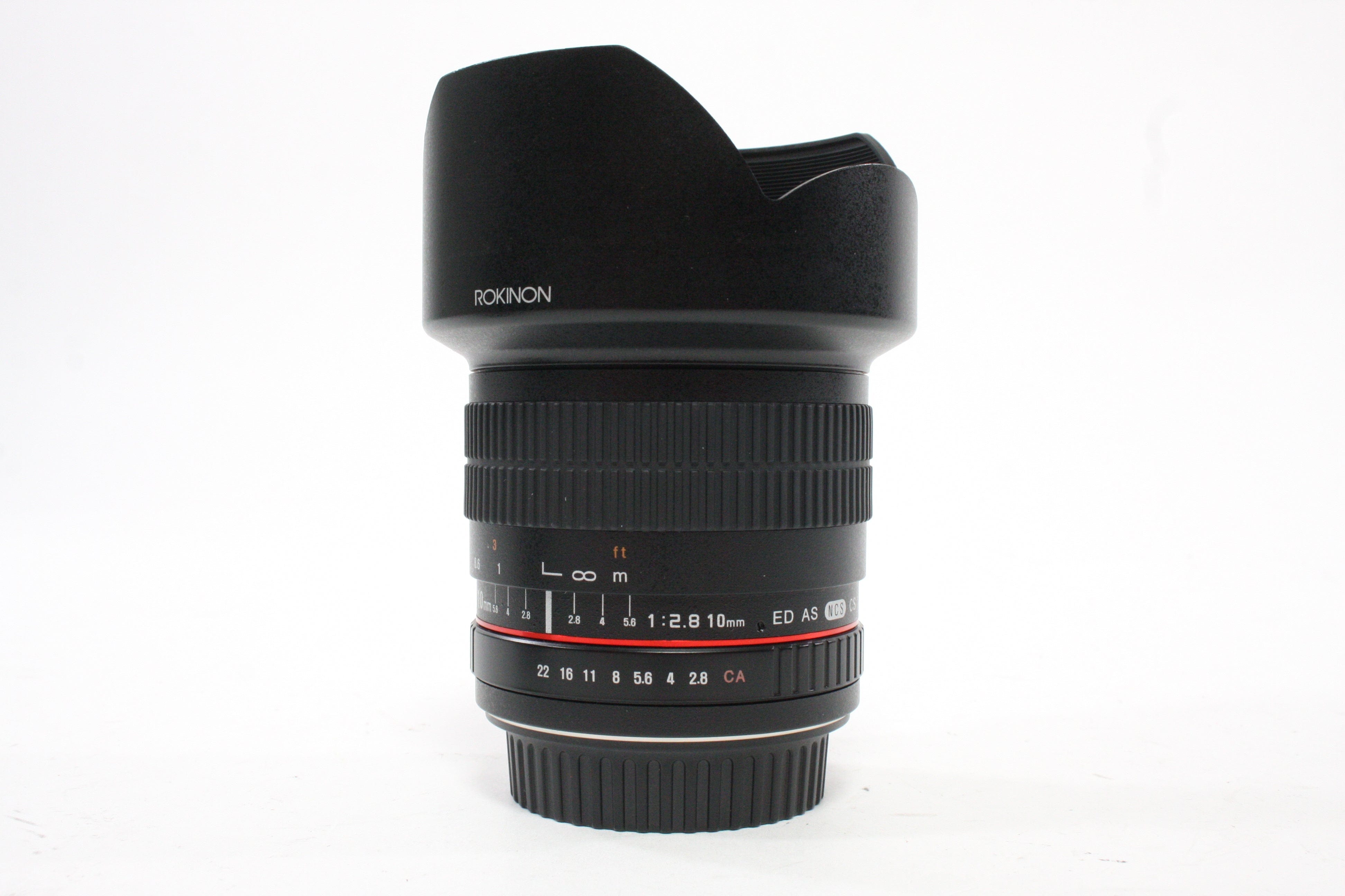 Rokinon 10mm f/2.8 ED AS NCS CS Manual Focus Lens for Canon EF Mount