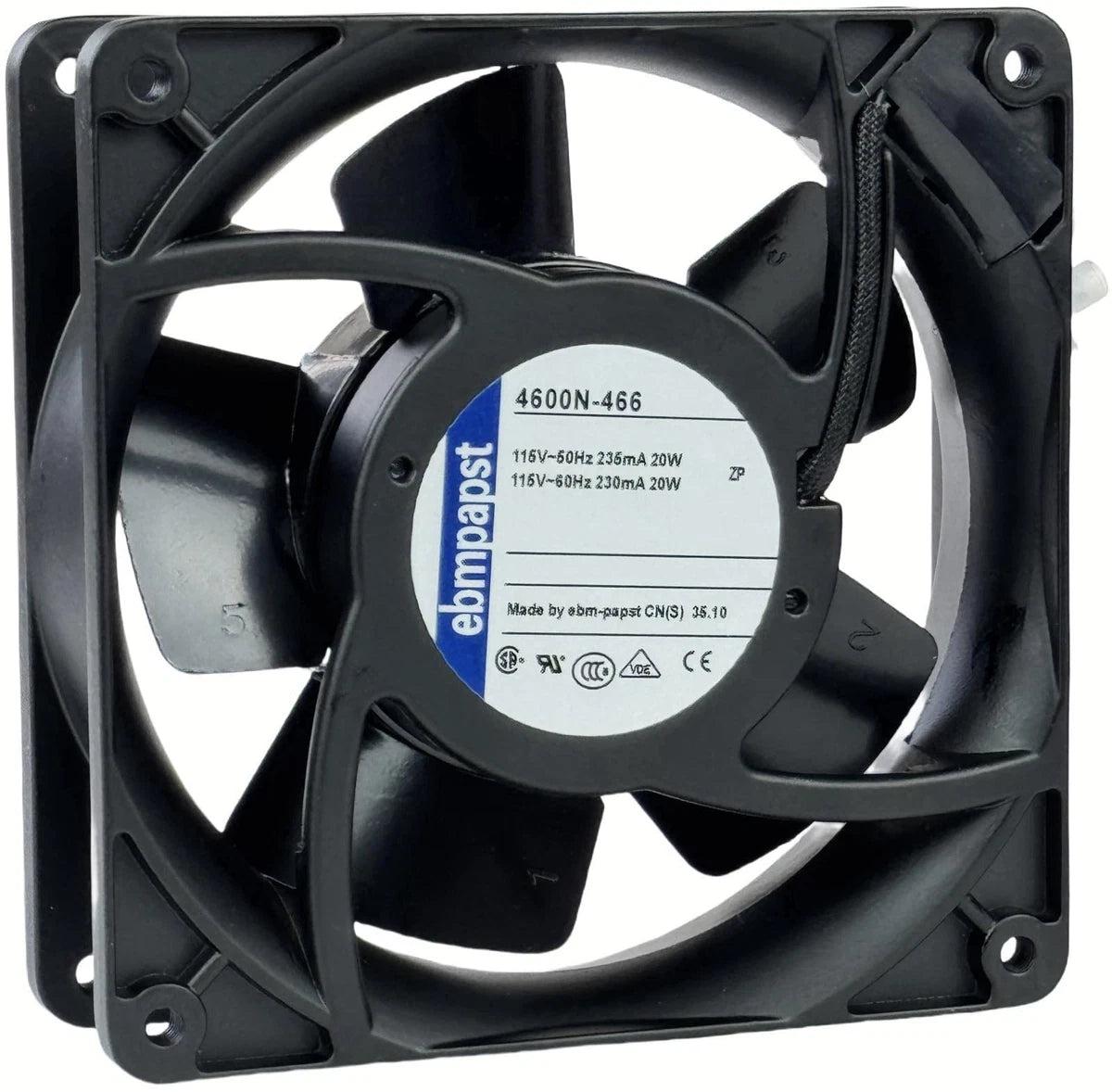 for ebmpapst 4600N-466 Axial Fan,115V 20W 106CFM Industrial Cooling Fan All-M...|389366100505
