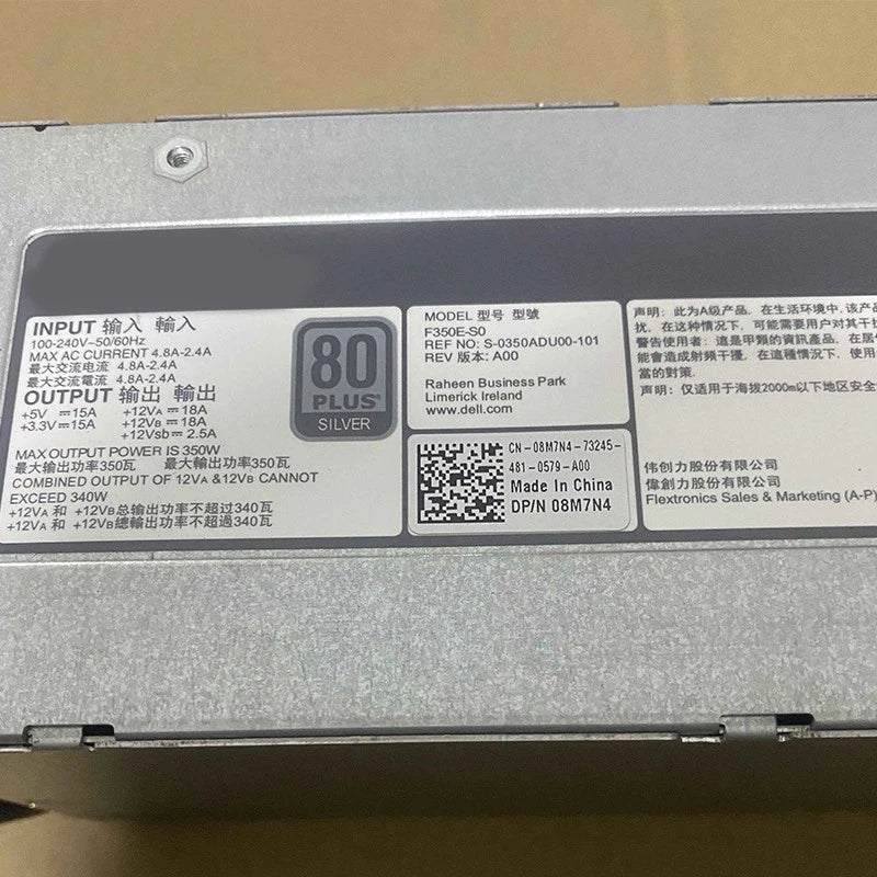 For DELL T320 F350E-S0 350W Server Power Supply 100% Test|177536415685