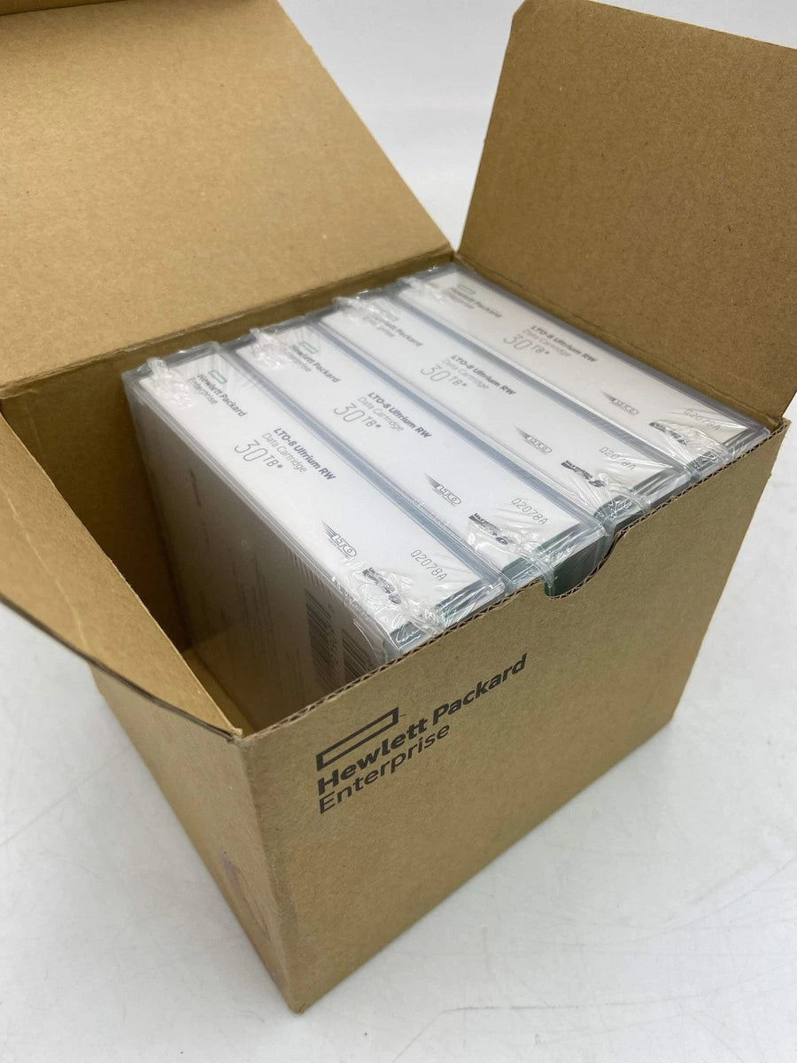 New Hewlett Packer LTO-8 Ultrium RW 30TB 4 Pack Backup Tape Data Cartridge Q2078