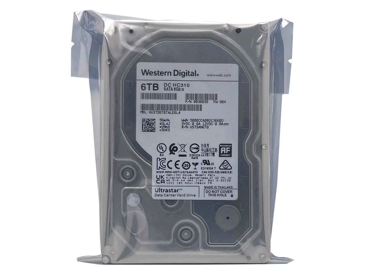 WD DC HC310 6TB 7200RPM SATA 6Gb/s 3.5in Enterprise Hard Drive -HUS726T6TALE6L4|177545800914